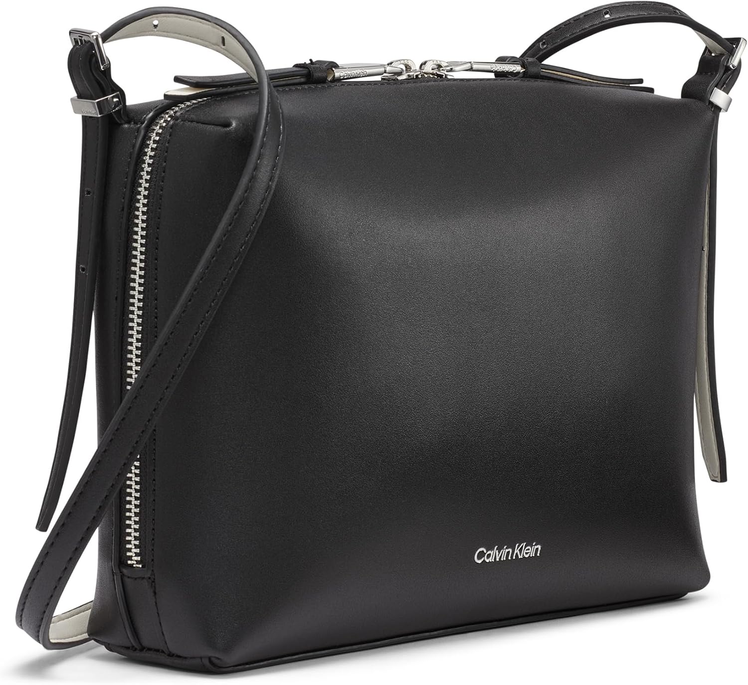 Calvin Klein womens Lowen Top Zip Crossbody - Image 8
