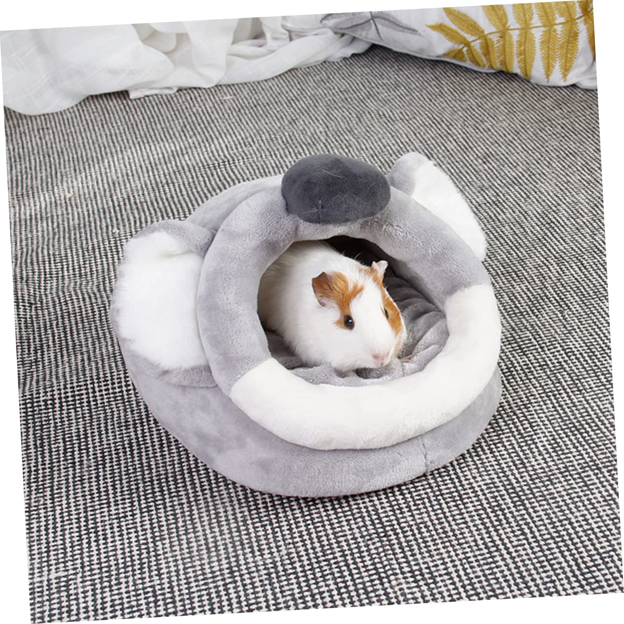 Cartoon Hamsterbett Höhlenbett Warmes Kleintiernest aus Flanell