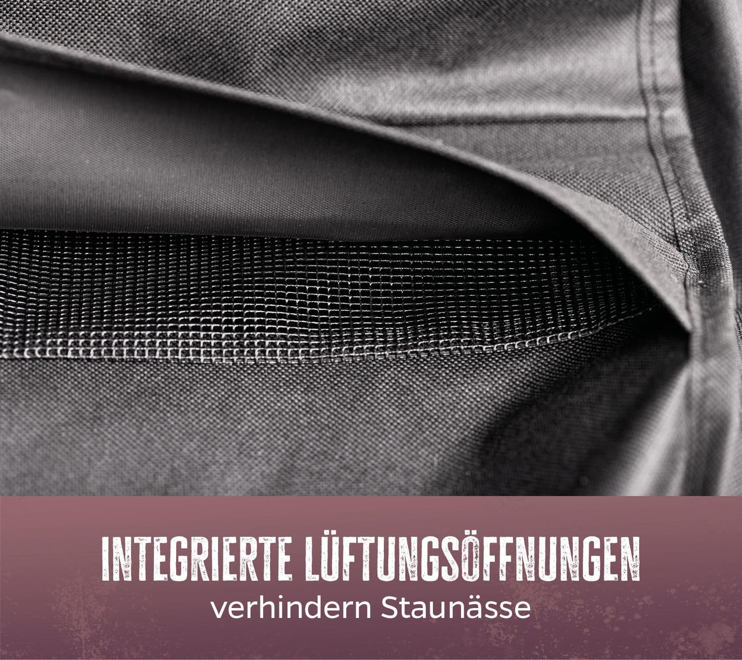 Grillfürst Grill Abdeckhaube Independence P830 - robuste Grill-Abdeckung 227 x 54 x 122 cm, wetterfest und wasserdicht, Abdeckung Gasgrill Gasgrillmodell Independence P830