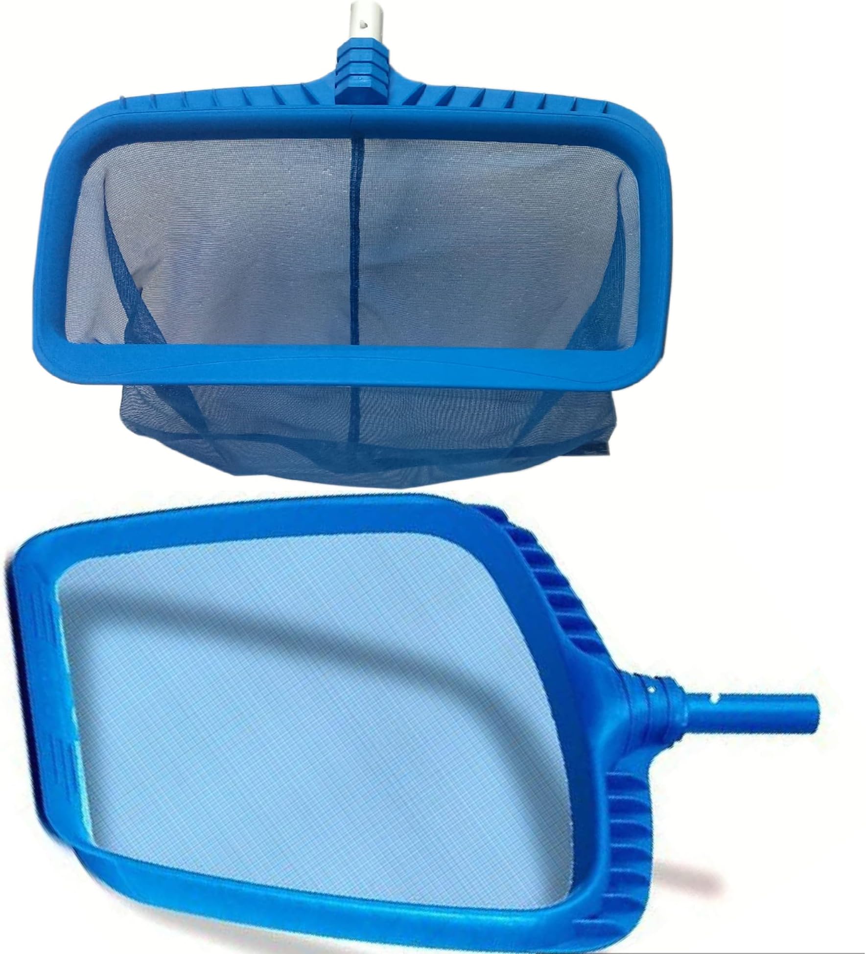 BlueWave Professional Swimming Pool Deep Leaf Net Plastic Body & Handle Standard & Heavy Duty Leaf Skimmer Molded Frame and Snap Adapt Handle