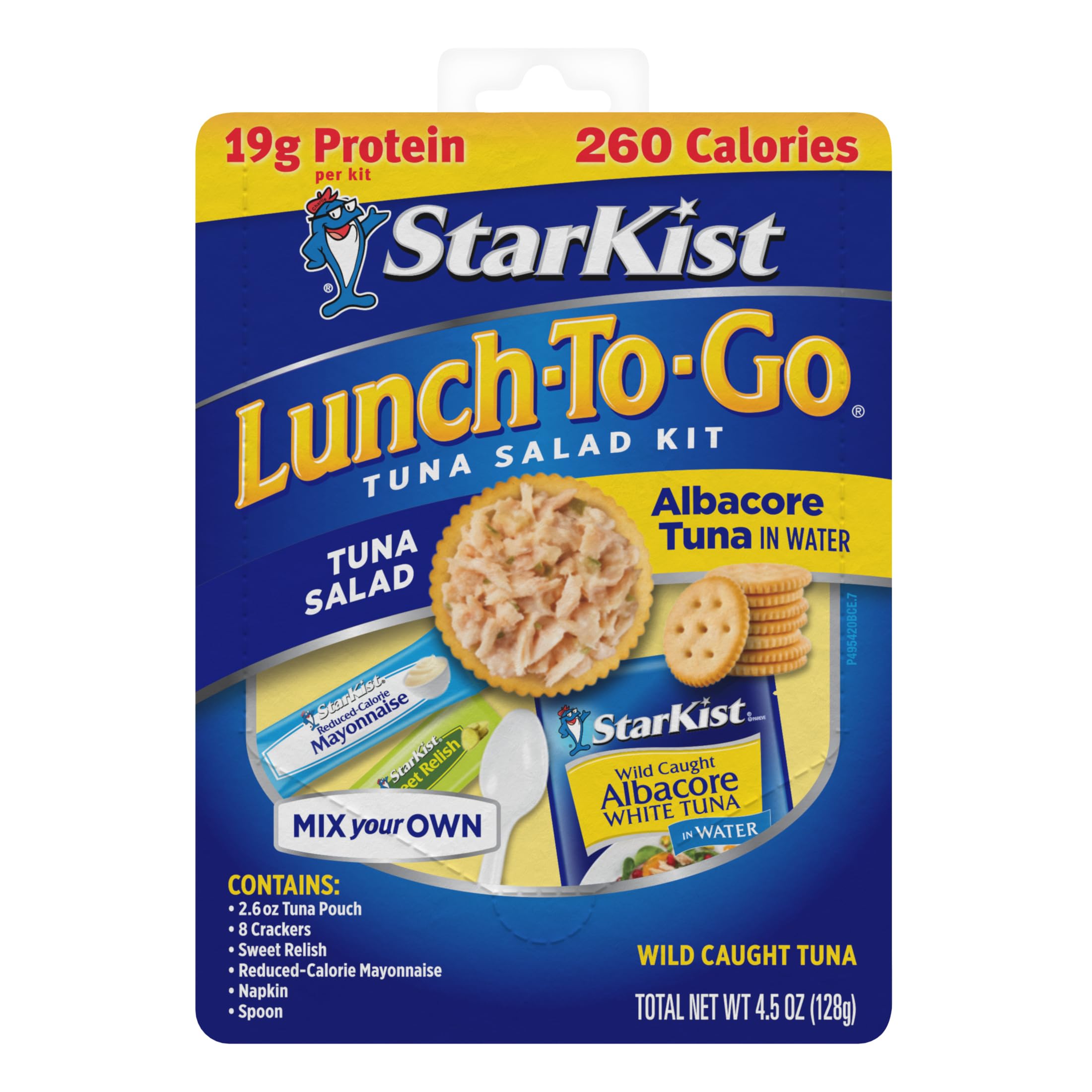 StarKist Lunch-To-Go Albacore Mix Your Own Tuna Salad, 4.5 Ounce Kit, 1 Pack