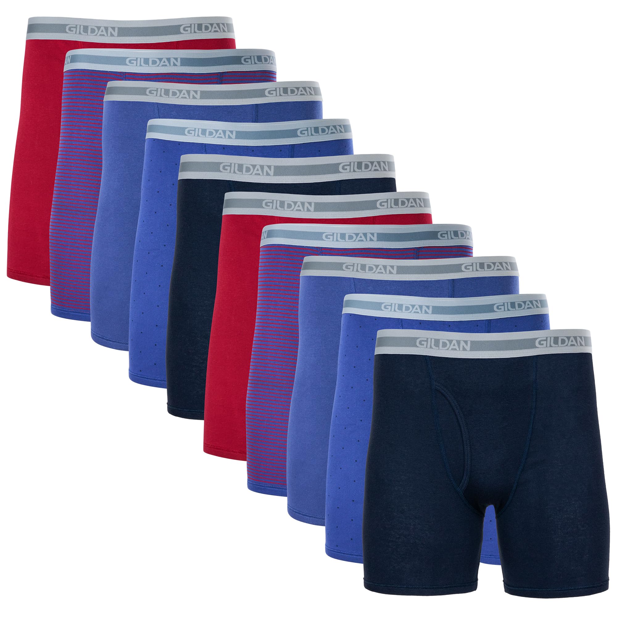 Gildan mens Underwear Boxer Briefs, Multipack