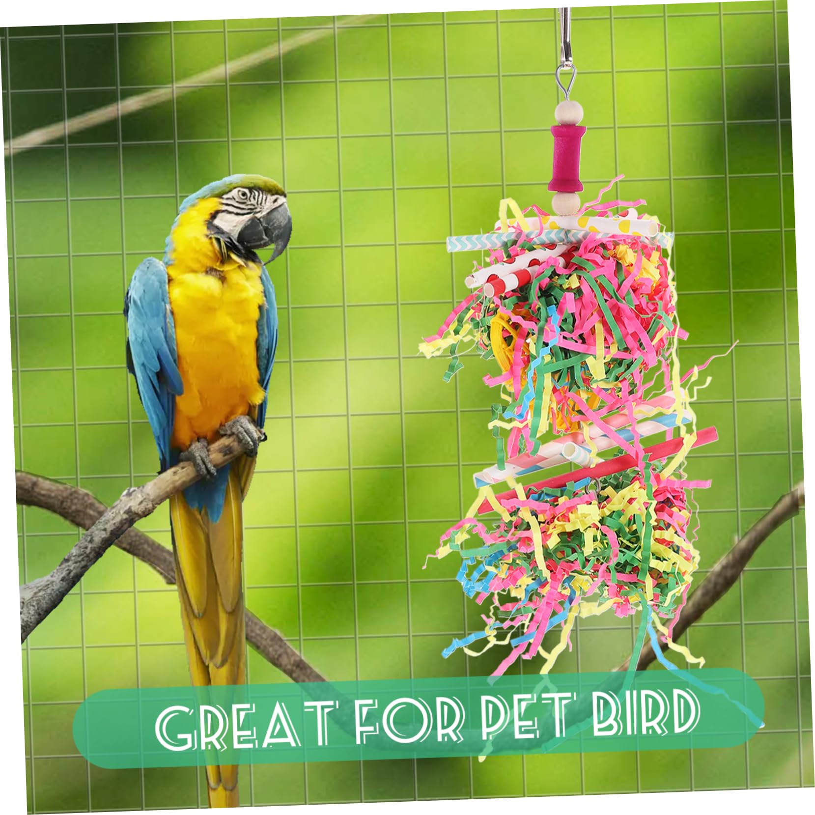 minkissy 16pièces Jouets à Mâcher pour Oiseaux Jouet Aléatoires pour Perroquets Et Petits Oiseaux Aux Morsures Et Sûr pour