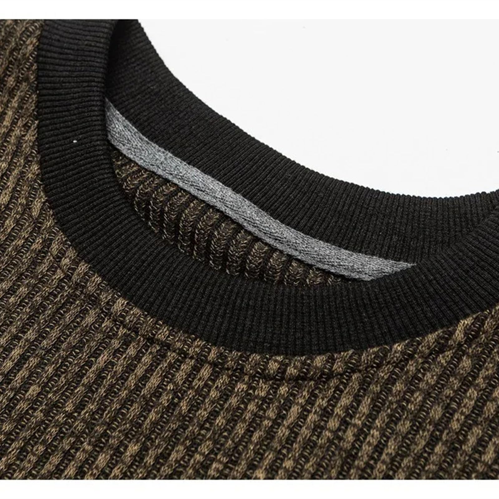 Camicia da uomo a maniche lunghe con scollo rotondo, oversize, streetwear, a righe, unisex