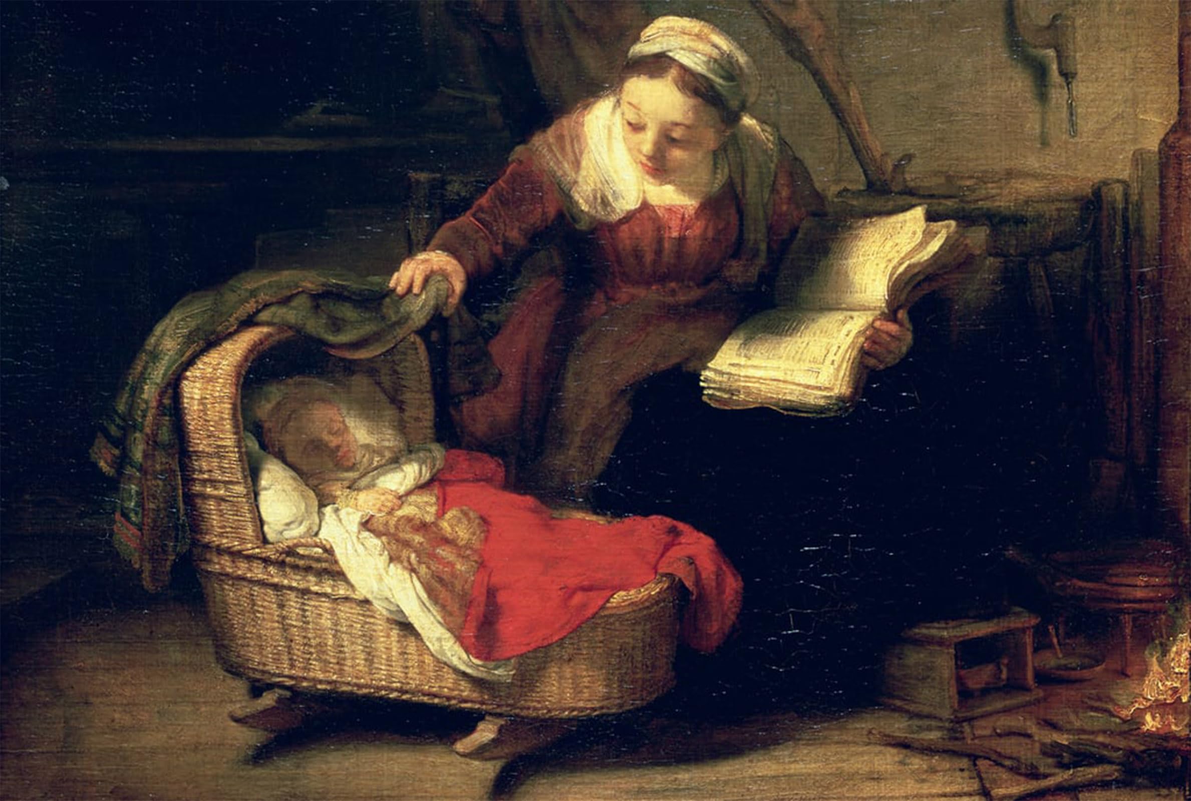 ARTXLXXBN Famous Art Print Poster Vintage Wall Art The holy family. detail of by Rembrandt van Rijn Canvas Art Poster for Home Decor 60x90cm