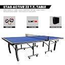 Stag Active 2023 Series Pro Table Tennis T.T Table, Full Size Premium with 7 Minute Quick Easy Setup, Ideal for Both Home and Club - 1 Table Top Cover,2 TT Rackets,6 Balls,1 Clamp Net gallery image