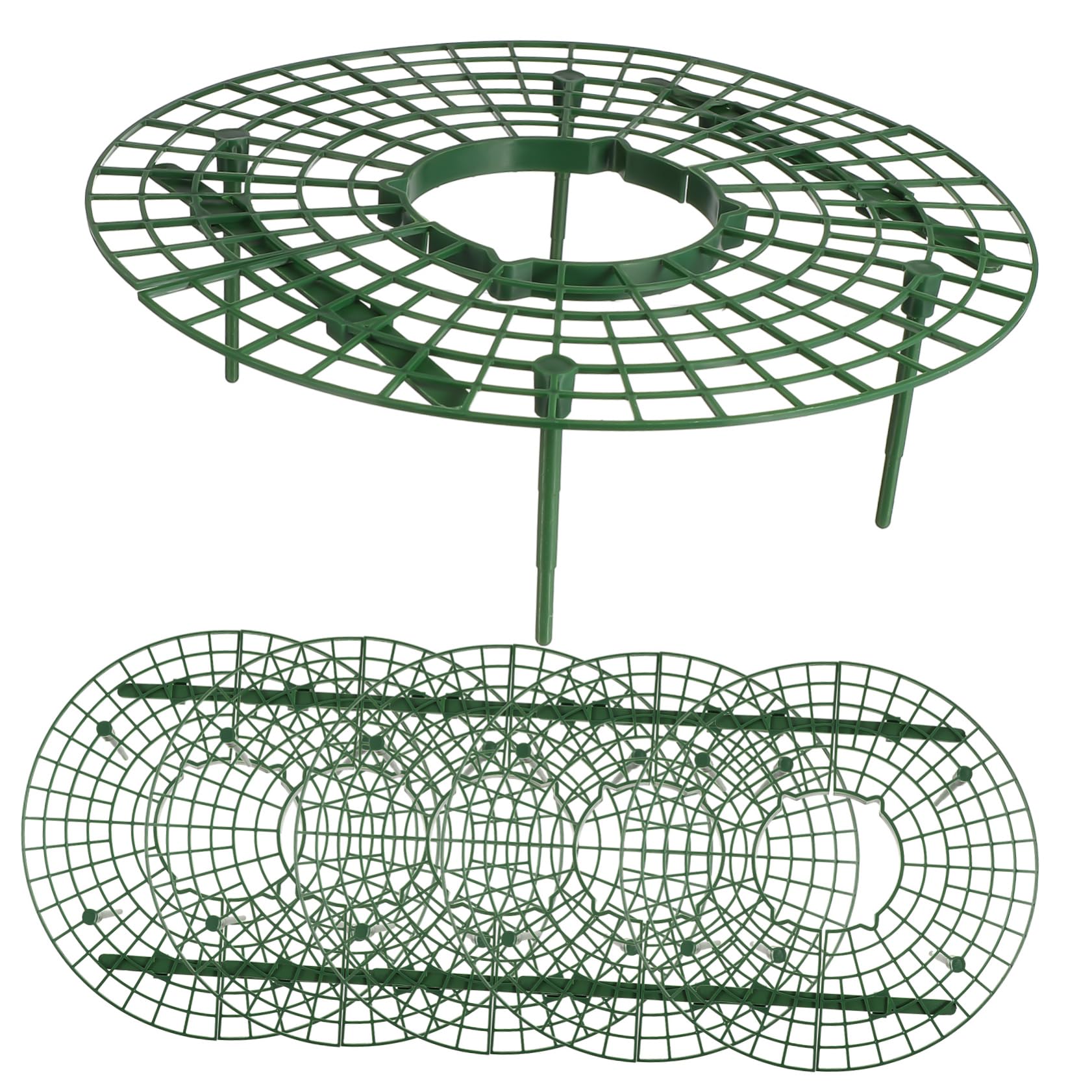 Toyvian 6 Pièces Stand De Fraises Structure De Support en Fraise Cadre De Culture De Fraises Supports De Culture De Fraises Cadre De Support De Fraise Support De Plantation Green Plastique