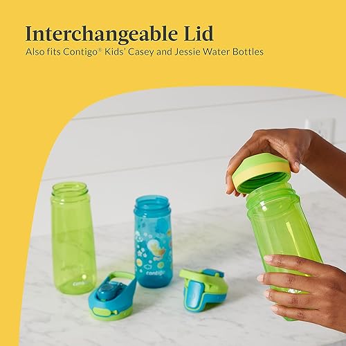 Miniatura 6 de Contigo Botella de agua Micah para niños con tapa a prueba de fugas, 20 onzas, limapiña