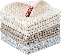 Vista 130 de Nialnant Paquete de 6 toallas de mano de cocina, grandes toallas de té de cocina 100% algodón, paños de cocina para secar platos 13x28 pulgadas