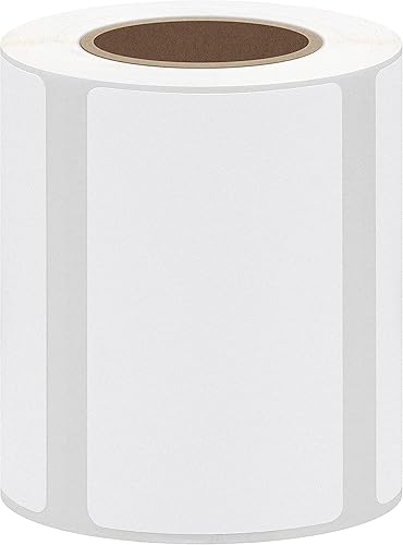 Miniatura 3 de Adhesivos Térmicos 1.969x1.181 in 200 pcs Pegatinas, 4 Rollos (Blanco)