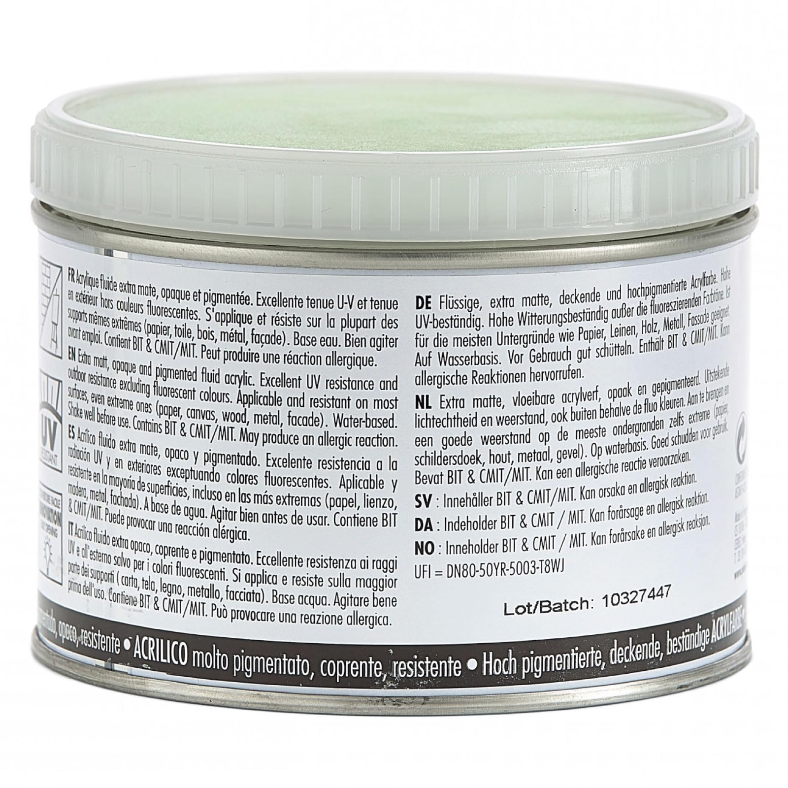 Pebeo - Mat Pub - Extra Fine i Extra Mate Farba akrylowa - Fluorescencyjna zieleń - 500ml