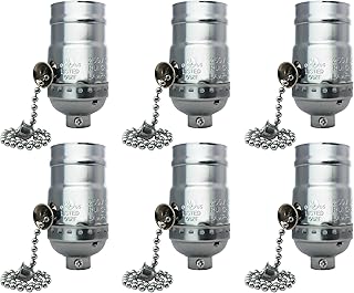 Royal Designs, Inc. Pull Chain Lamp Socket for Incandescent or LED Bulbs, 6