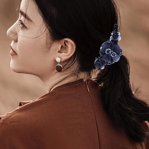 Miniatura 3 de Pinzas para el pelo de plátano para mujer, pasadores para el cabello, tiara francesa, pasadores de plátano para mujer, pinzas de pelo de flores para