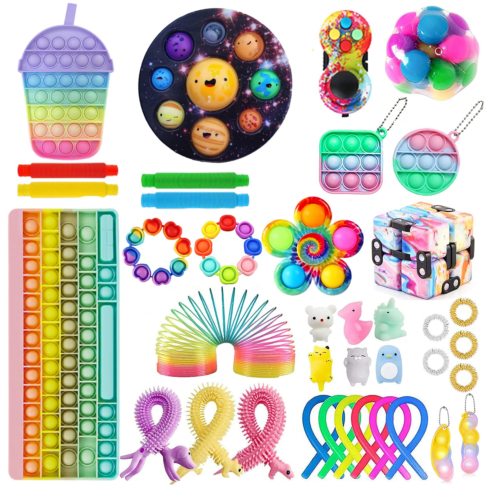 Buy Big Fidget Toy Set, Fidget Pack Fidget Block AntiAnxiety Tools