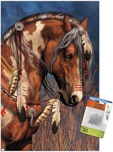 Miniatura 1 de Trends International Laurie Prindle - War Pony Wall Poster with Push Pins