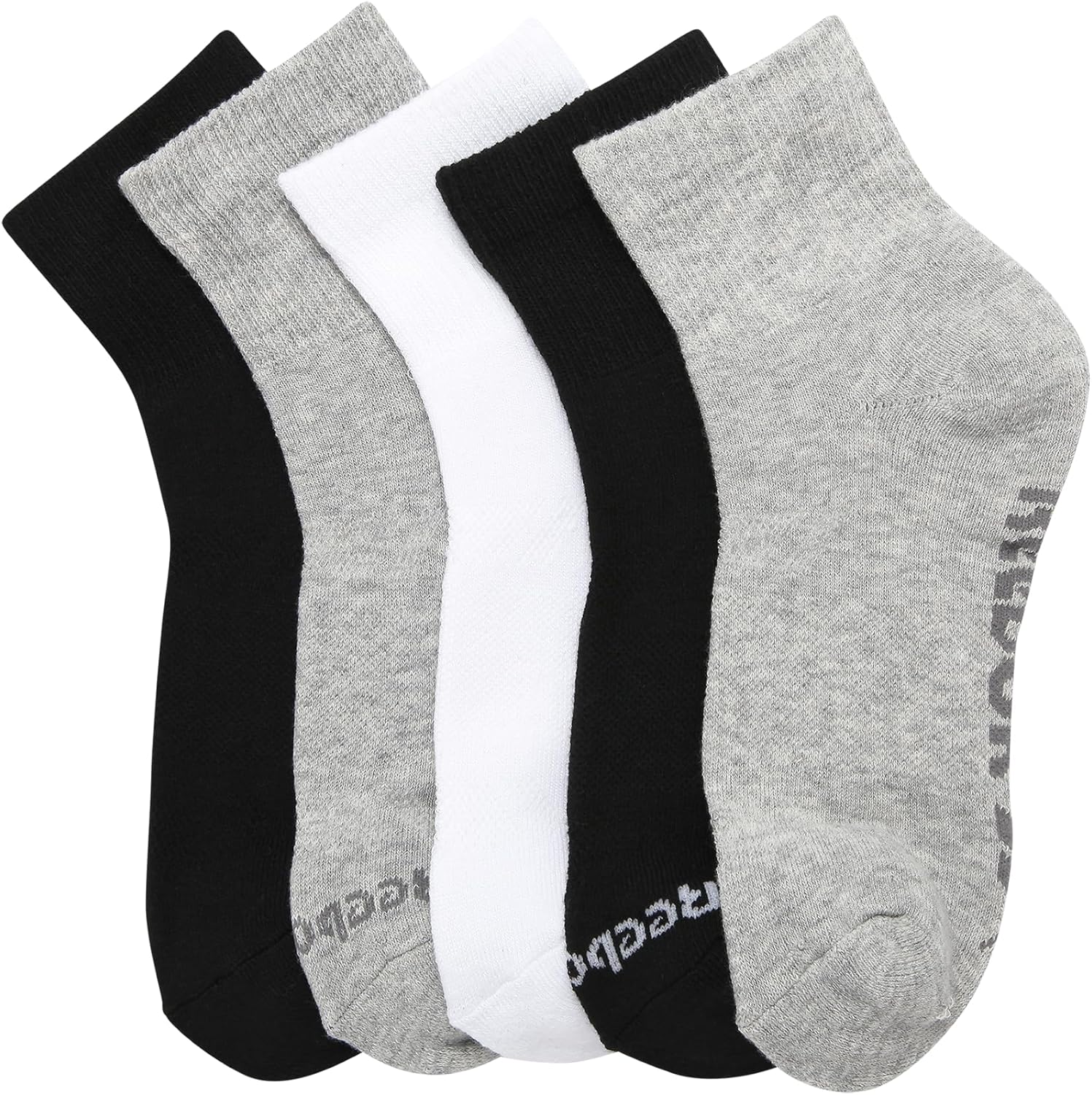Reebok Womens Quarter Socks - 5 Pack Athletic Performance Cushioned Running Workout Ankle Socks for Women (Sizes: 4-10) - Image 3