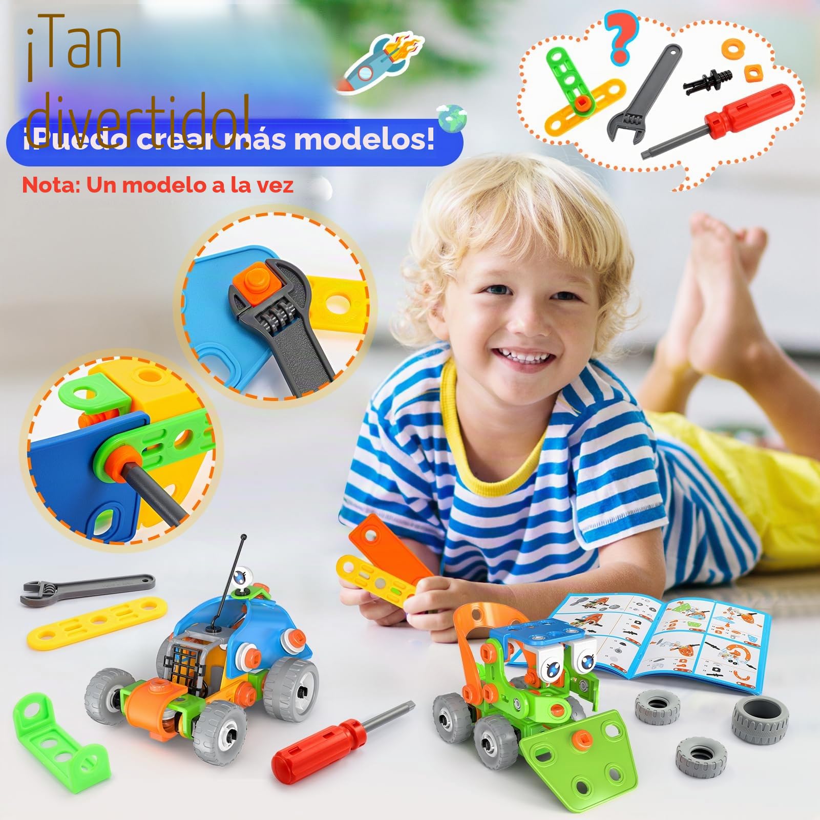 iKidiki Juguetes para Excavadora, Juguetes de construcción de Menta para niños de 5, 6, 7, 8 años, Coches de Juguete, Juguetes de construcción