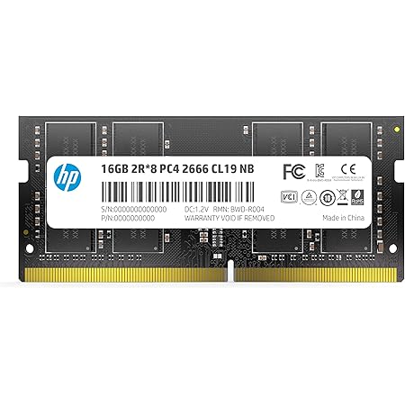 HP S1 Single 16GB RAM 2666 MHz DDR4 CL19 1.2V Laptop Computer Memory -  7EH99AA#ABC at Amazon.com