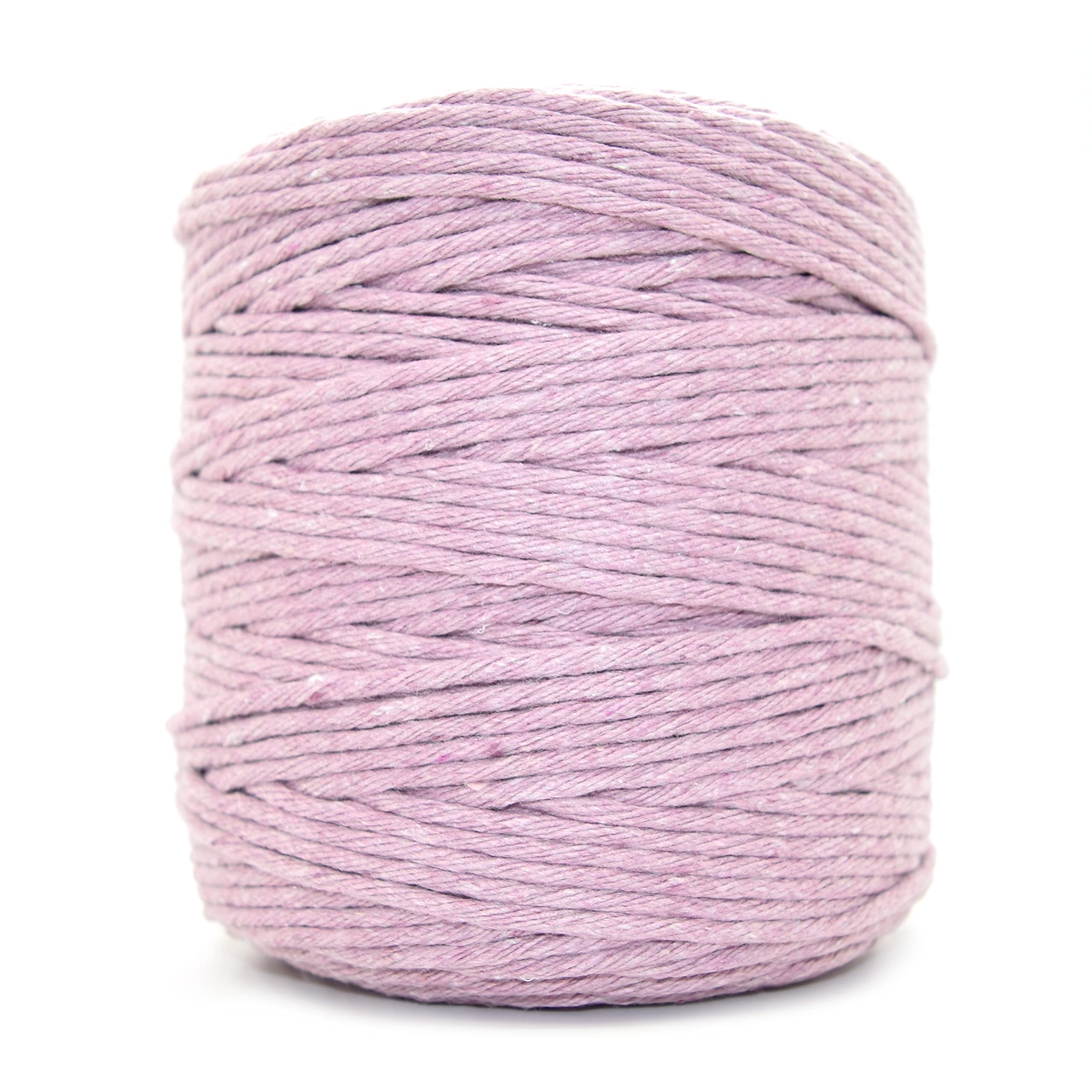 Soladirect Lavender Premium Macrame Cord, 200 M / 656 Ft Of 3 Mm Thick Natural Cotton Thread Yarn Macrame Rope For Wall Hangings, Plant Hangers, Diy Crafts, Home Decorations, Gift Wrapping (Reel)