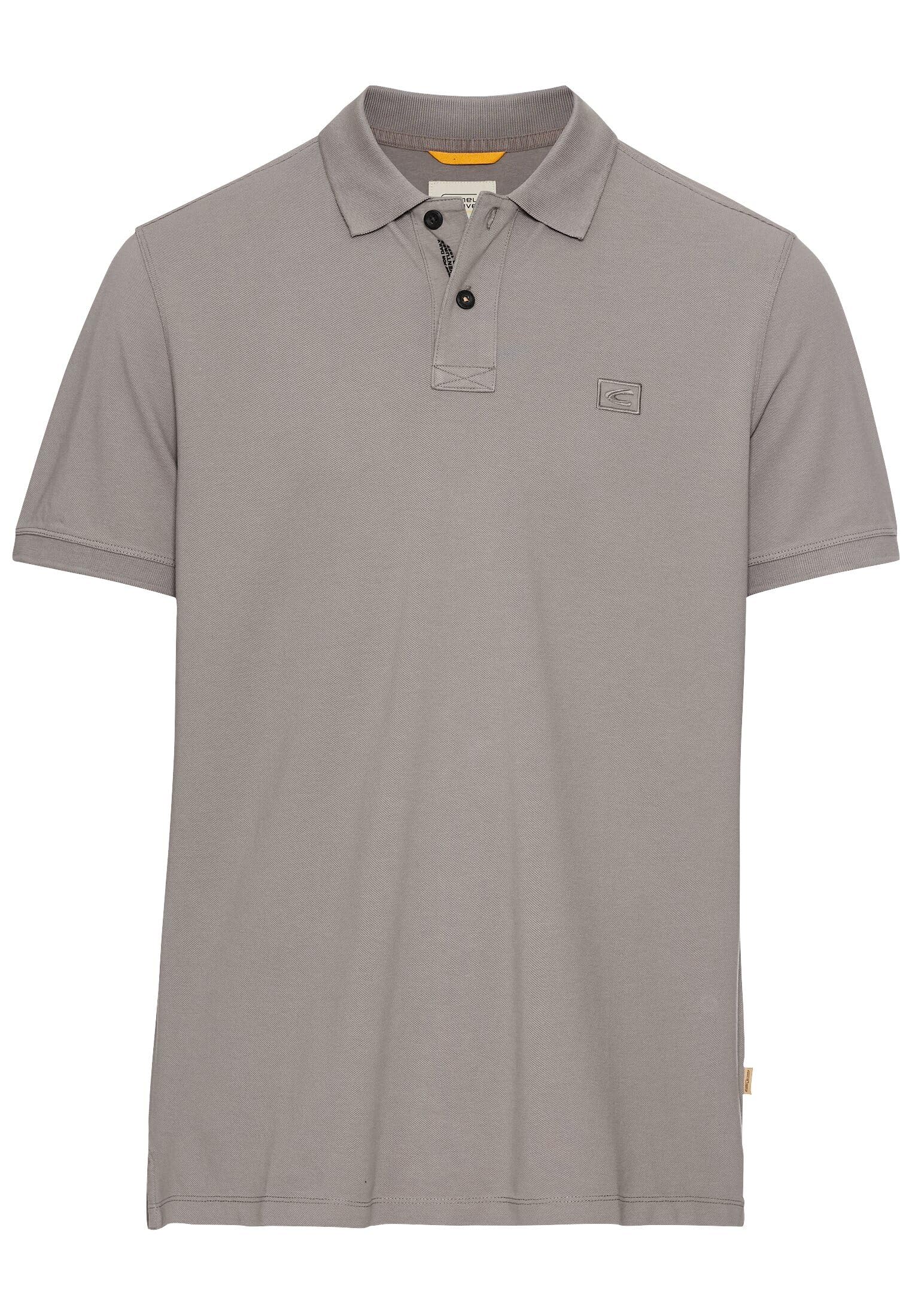 camel active Herren Kurzarm Poloshirt aus Baumwolle