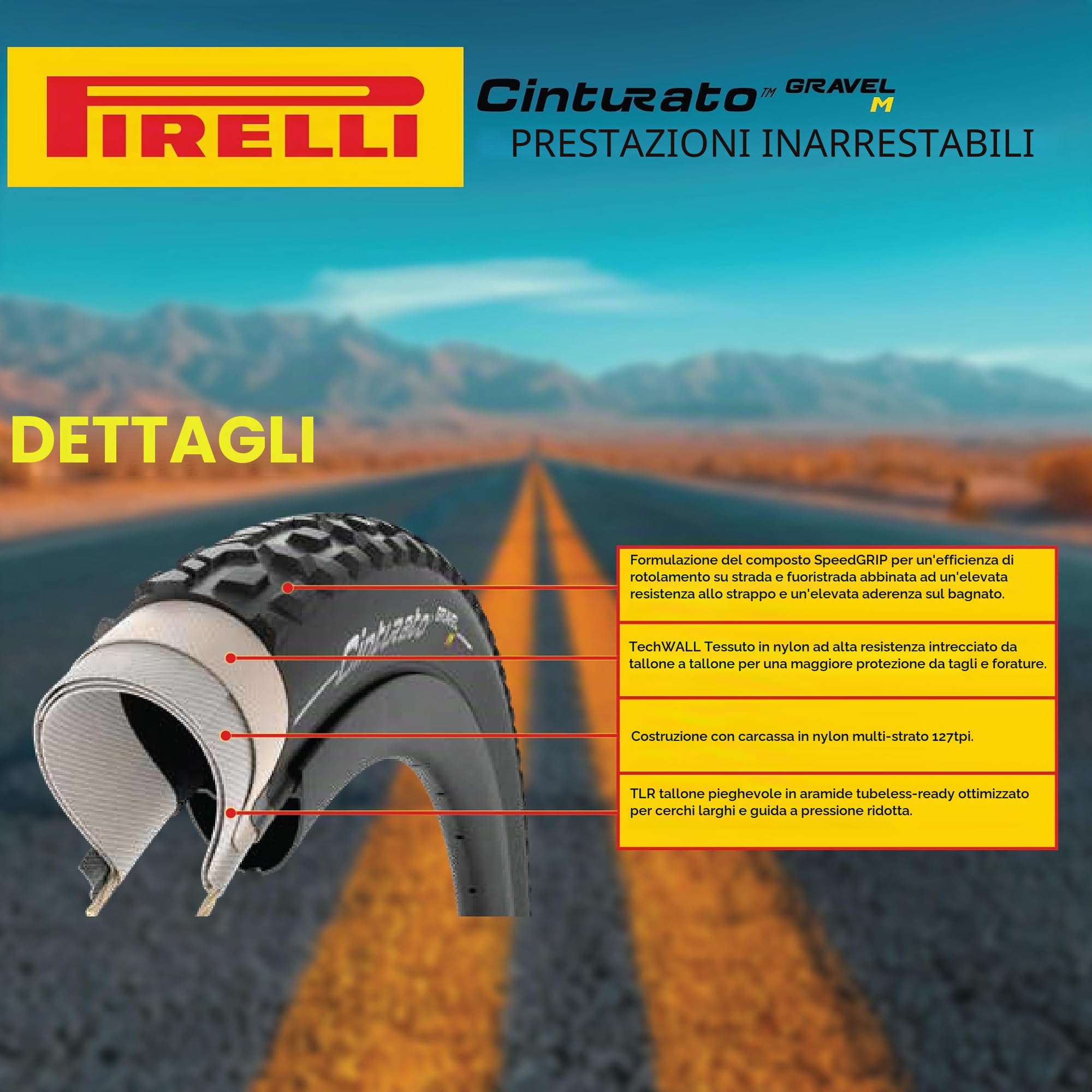 Pirelli Gürtel Gravel M
