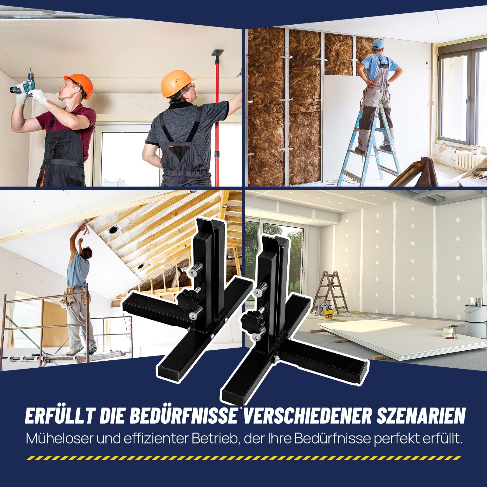 Zozen Gipskartonstütze,Verstellbare Stütze–Für Unterschiedliche Stärken. Guter Helfer Für Trockenbauschneider.Wird Für Trennwände/Decken Für Die Industrielle Heimdekoration Und Arbeiten Im Verwendet.