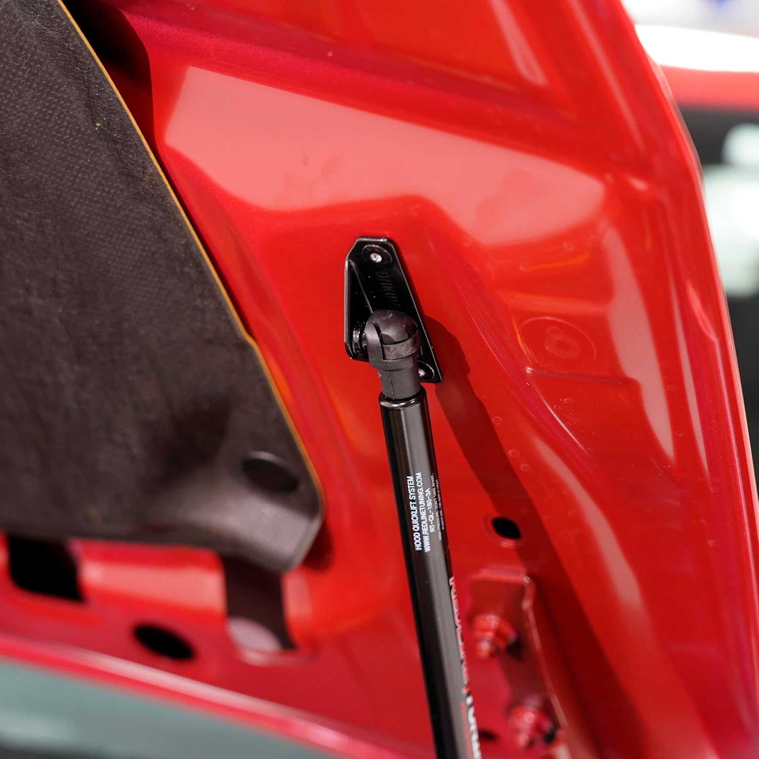 Redline Tuning 21-36016-02 Hood Quicklift Plus System Compatible with Subaru Impreza 2024+ (All Black Components)