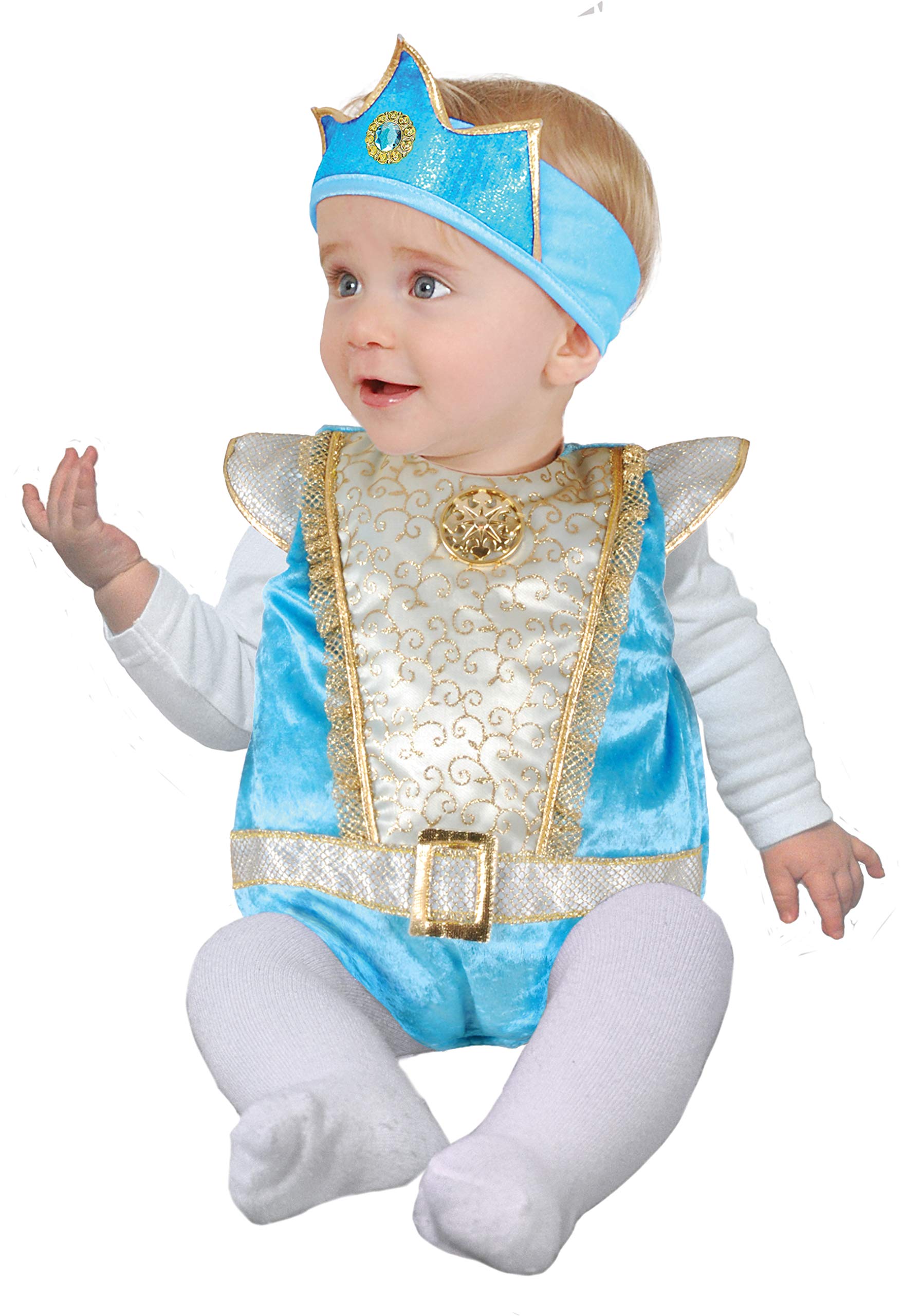 Ciao Hello Principino Costume Romper boy (Size 0-9 Months), Light Blue