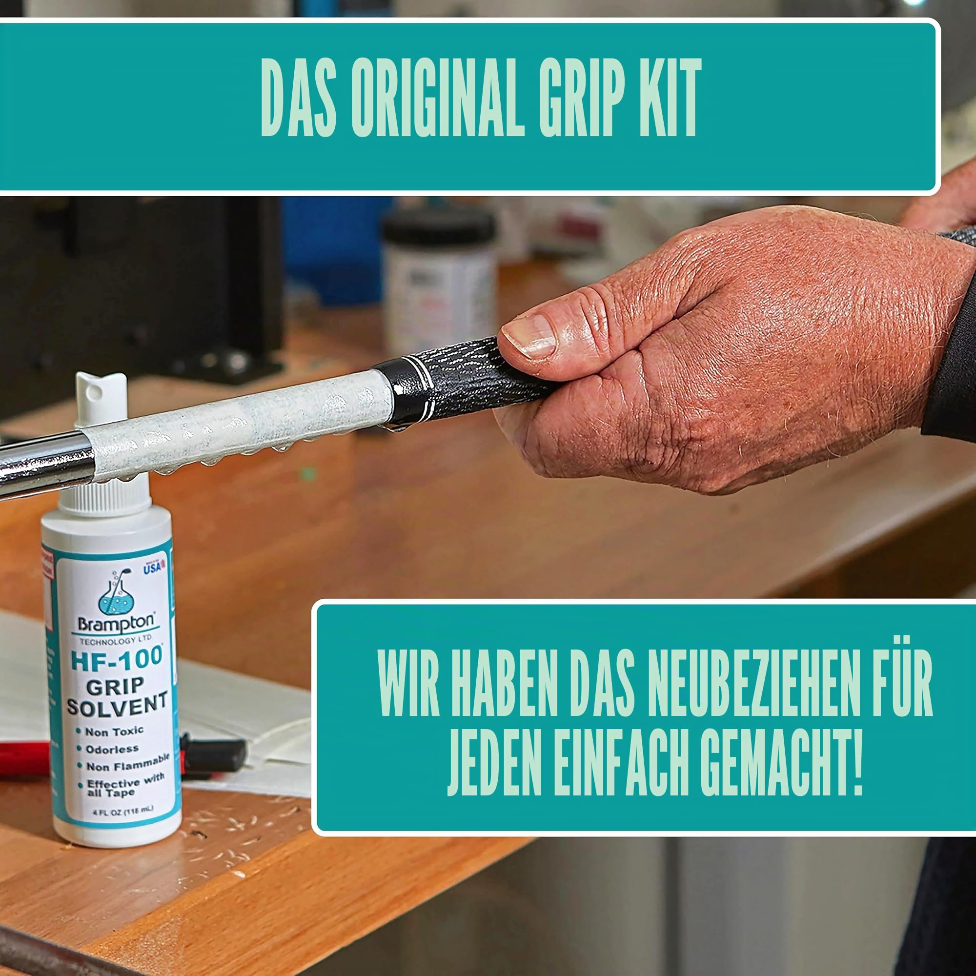 Brampton Golfgriff-Sets für Golfschläger mit hochwertigem HF-100 Grifflösungsmittel