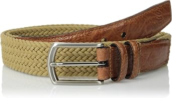 Torino Leather Co. mens 32mm Italian Woven Multi Cotton Elastic