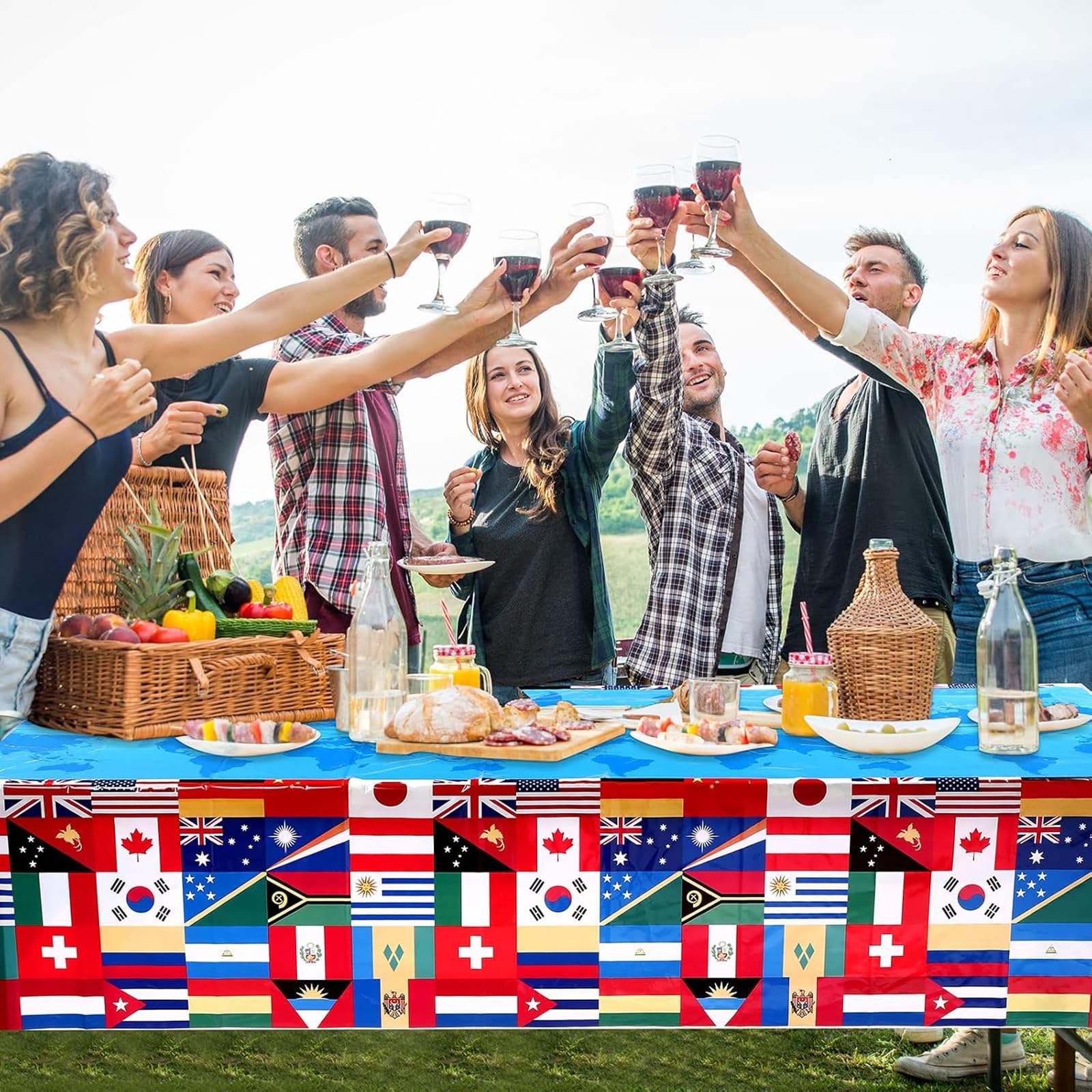 2 Pcs World Cup Football 2026 Tablecloth Fro Large Size for Parties And Events Game Day Parties And Events - Image 6