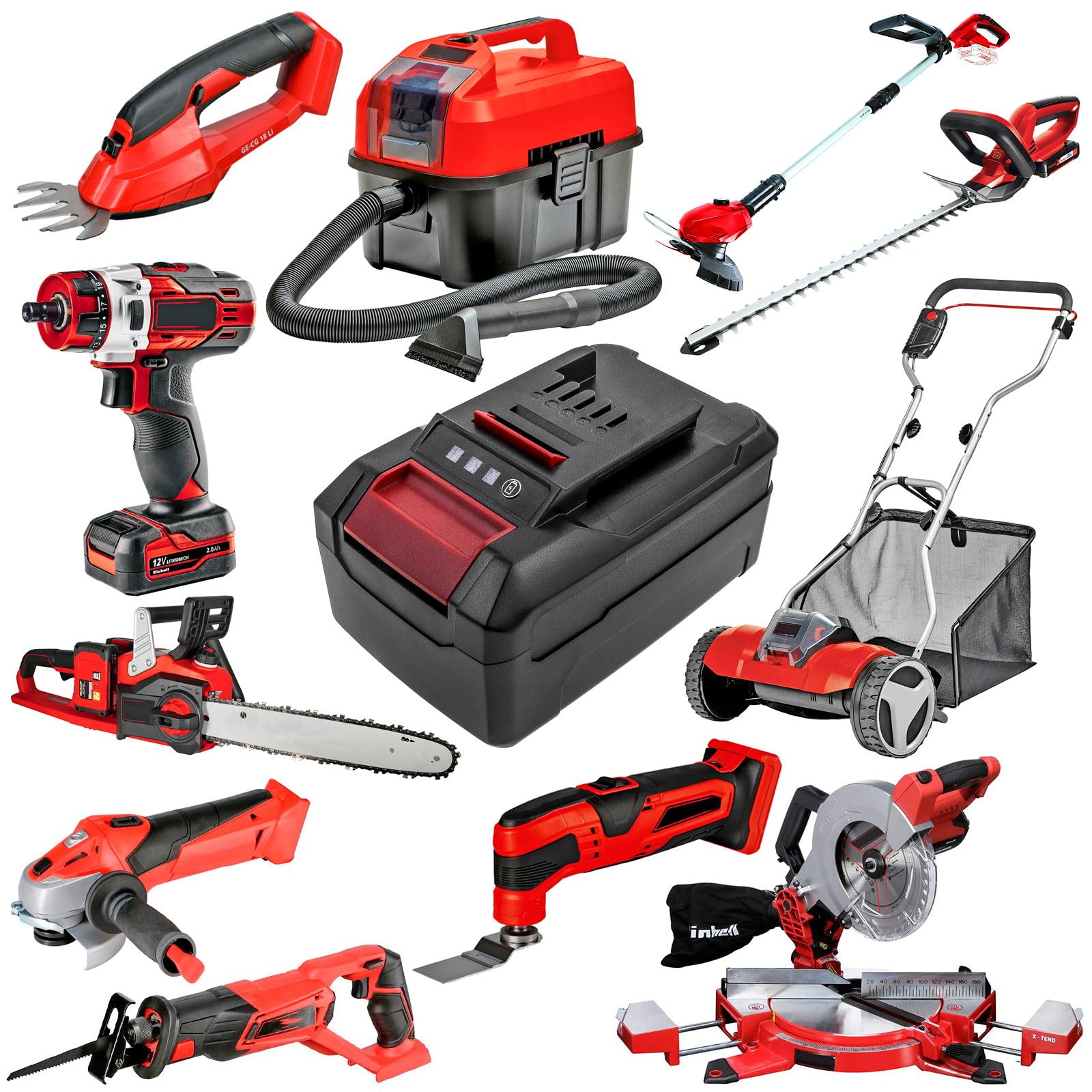 Batería de repuesto para Einhell PICOBELLA, Power X-Change, Pressito, Pressito 18/21, P-X-C Plus, Rasarro 36/34, número de pieza : 45.114.36, 4511396, 4511437, 4511501, 4511502