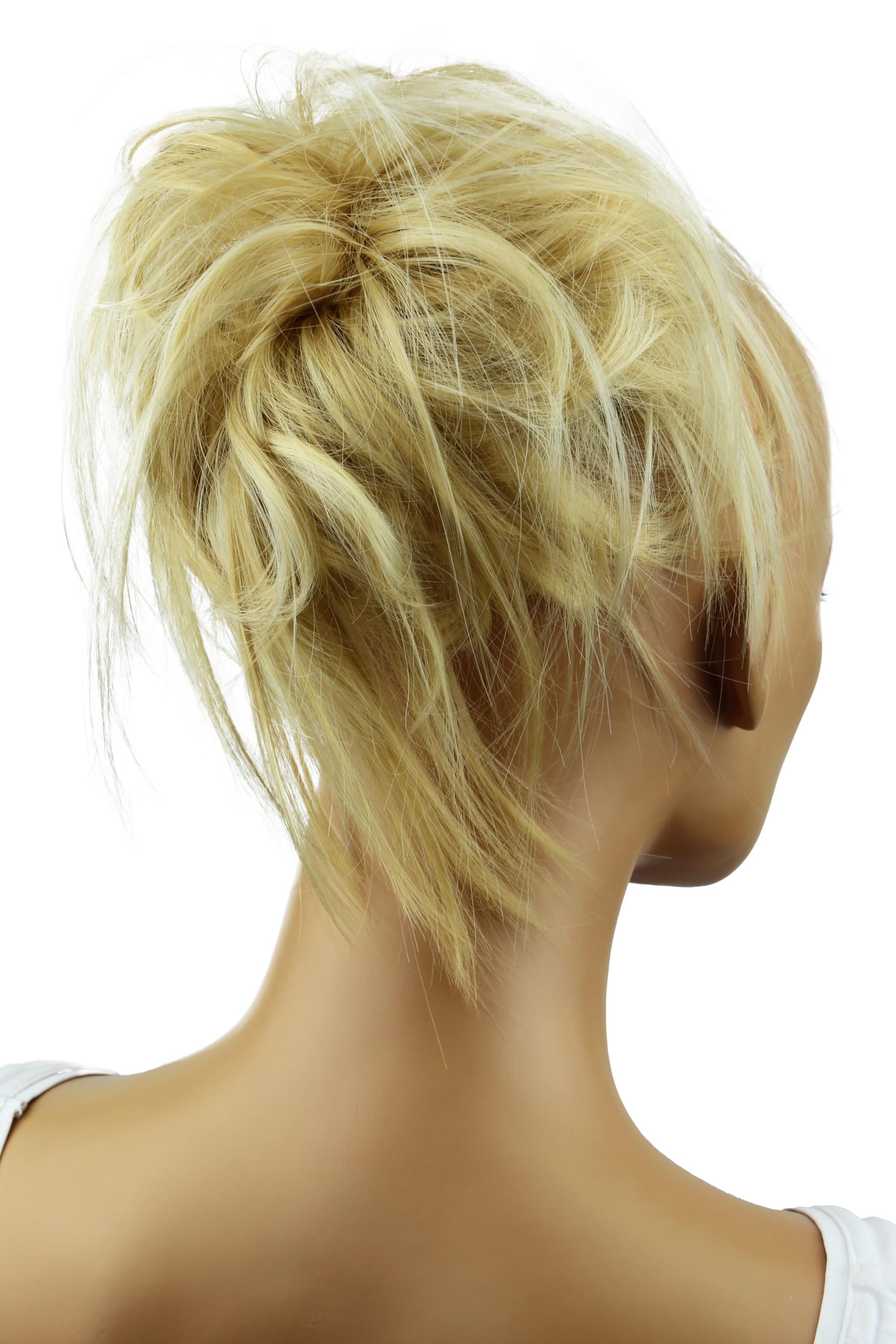 Caisha Xxl Parrucchino Leggermente Ondulato Elastico Per Capelli Acconciatura Da Sposa Disordinato Biondo Chiaro G26F-image