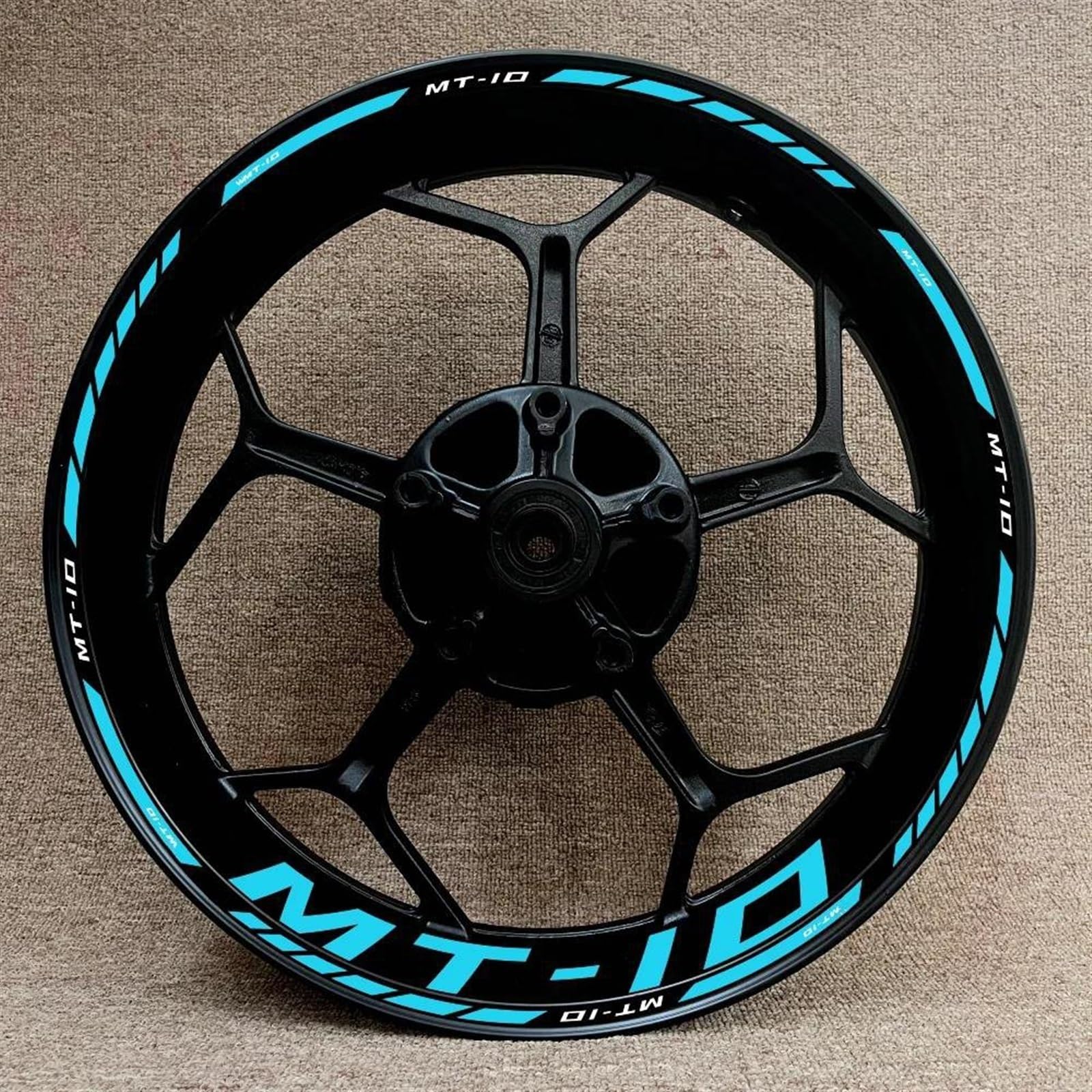 Stickers Motorcycle Accessories Reflective Rim Edge Stripes Wheel Stickers for MT-10 Mt10(Style 2)