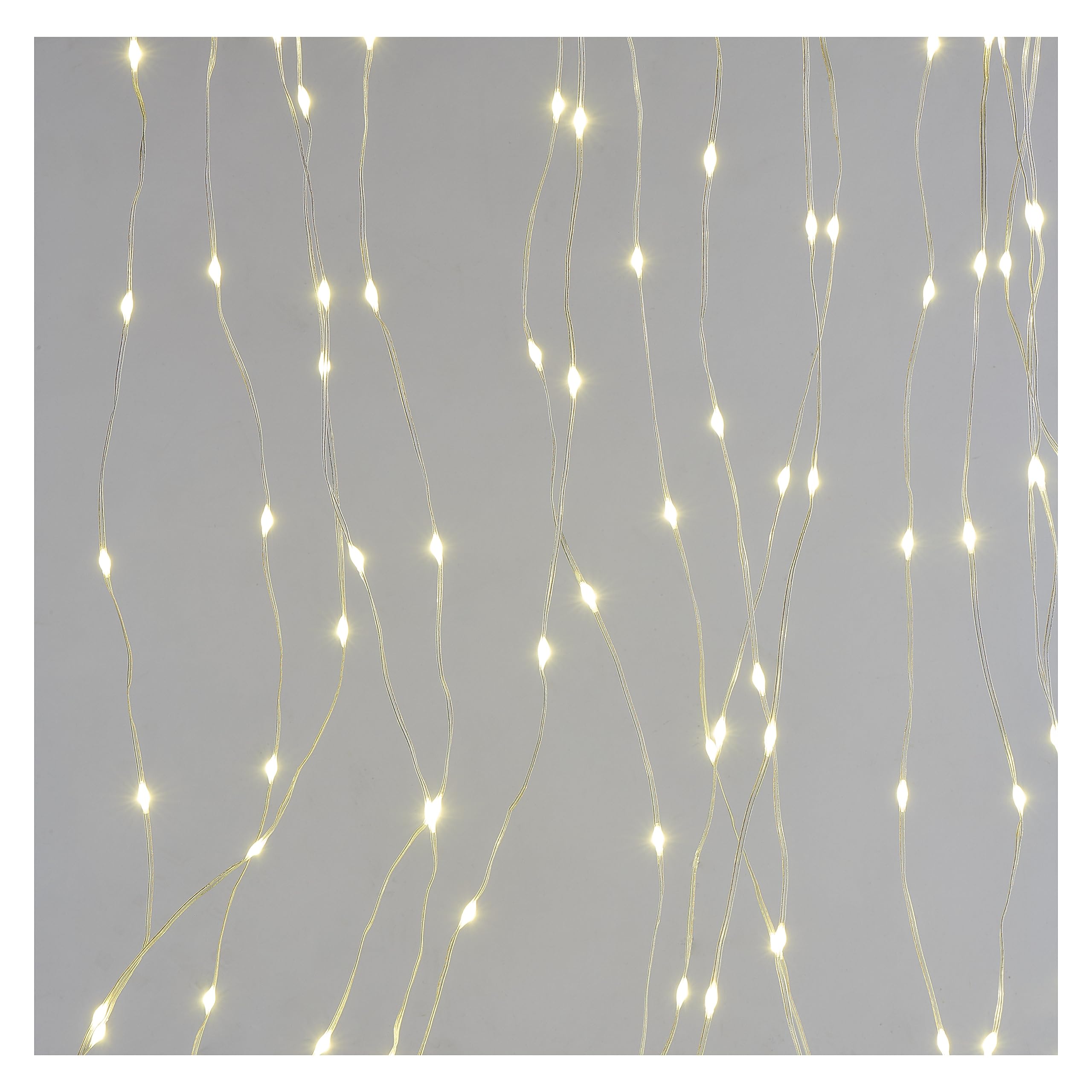 EMOS LED-Lichtervorhang, 400 LEDs Drop Lichterkette, 2,9m lange Weihnachtslichterkette + 3m Zuleitung inkl. Netzteil, 8 Lichtmodi, für Partys, Weihnachten, warmweiß, IP44 für Innen und Außen