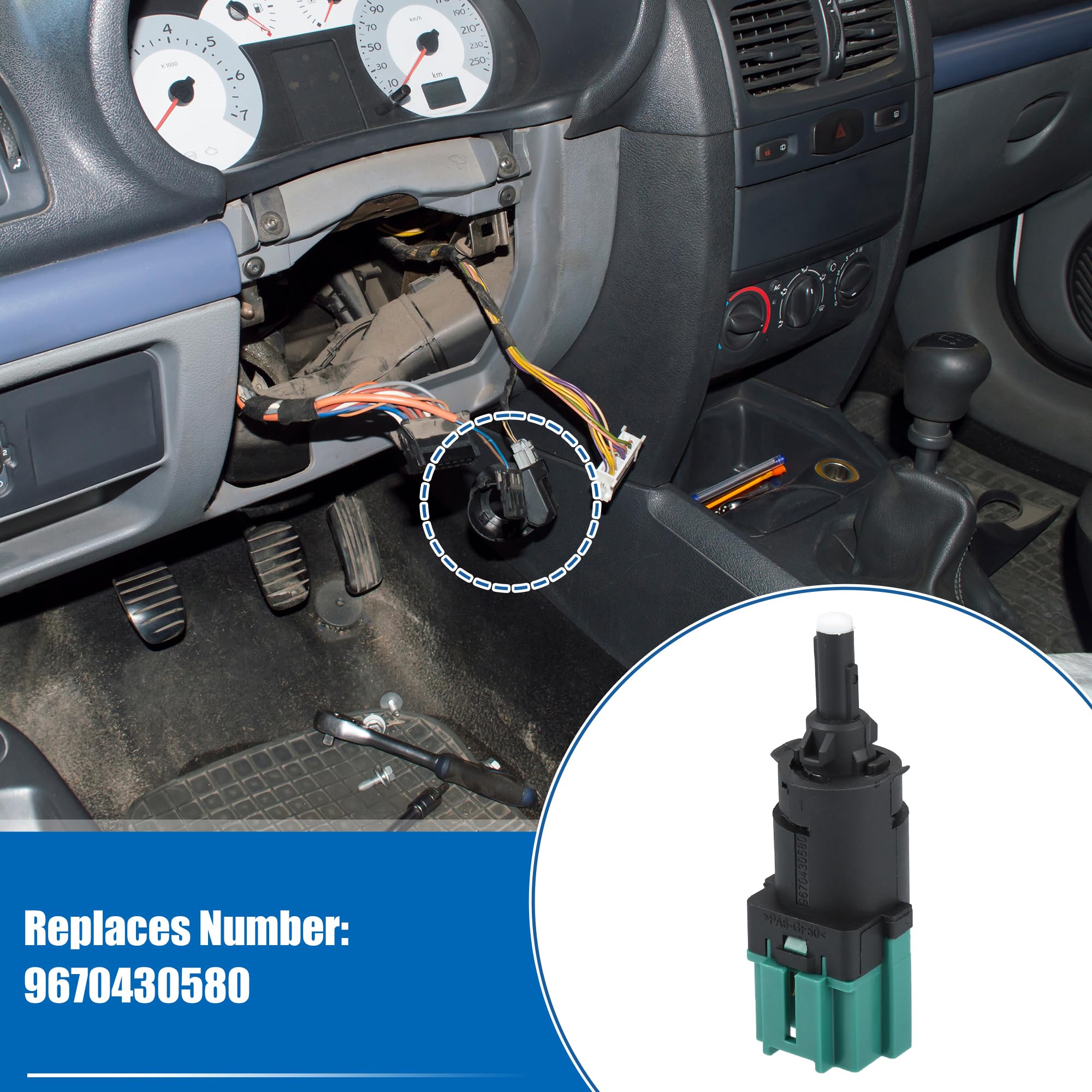 uxcell Interruttore luci stop luce piedistallo No.9670430580 per Peugeot ELysee 301 2008