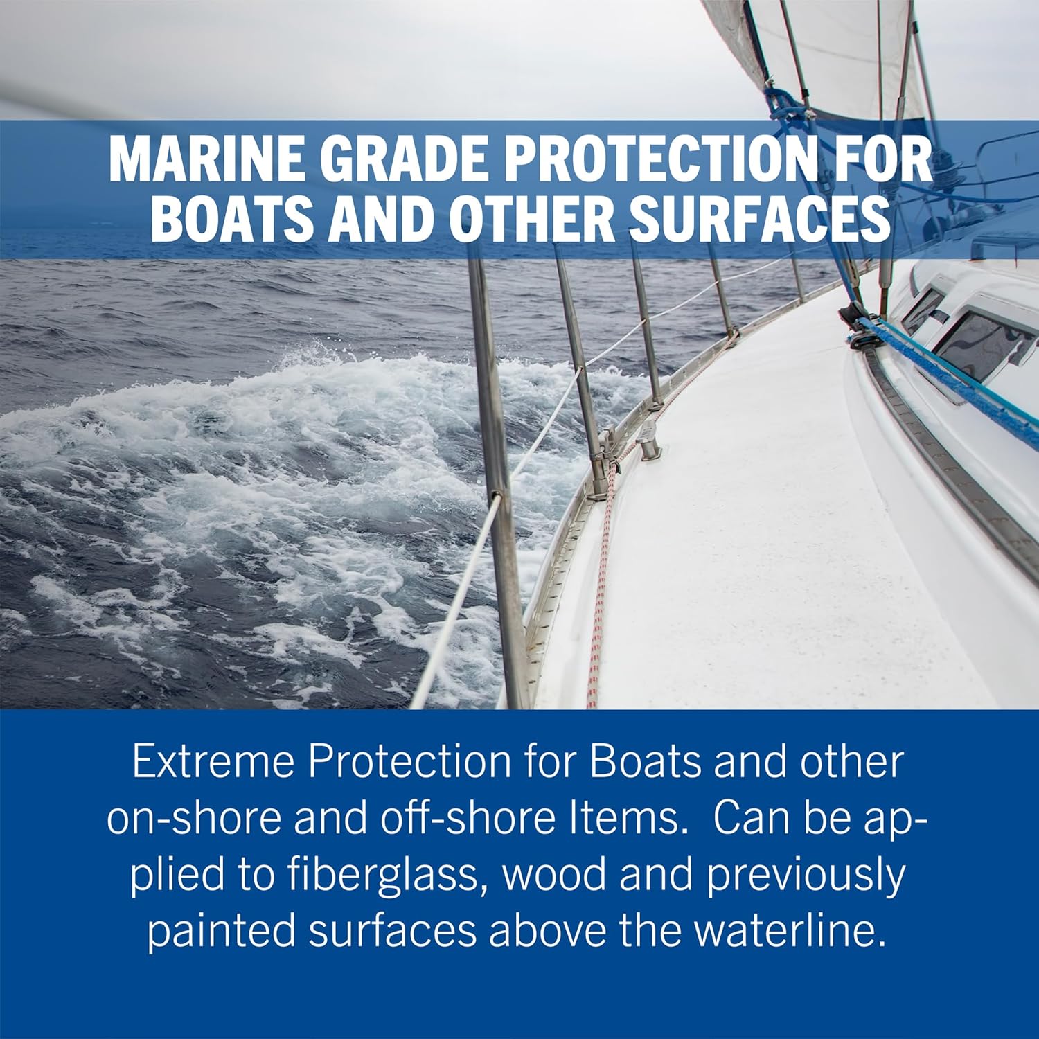 Rust-Oleum 396969 Marine Coatings Wood and Fiberglass Primer, Quart, White
