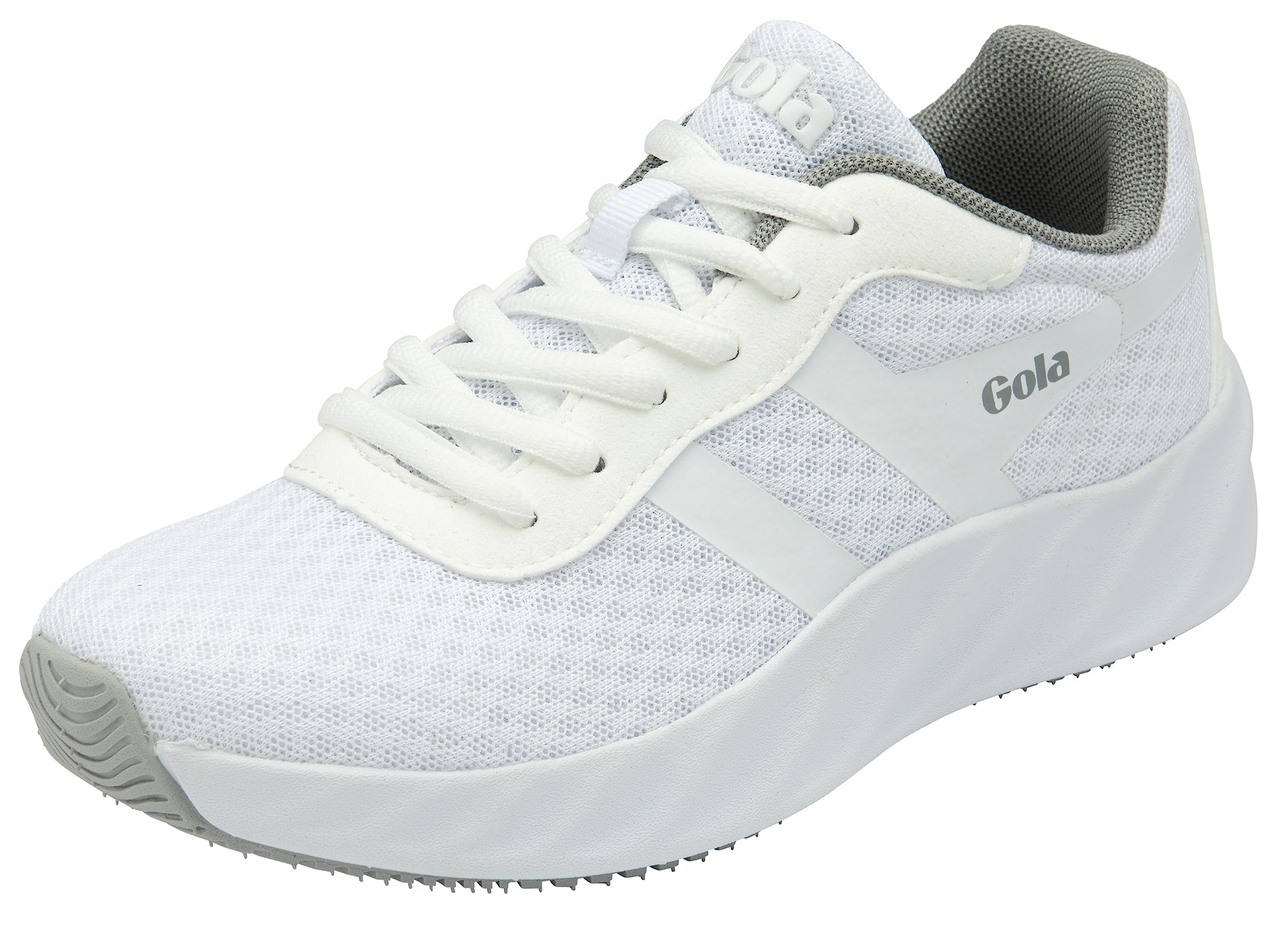 Gola Women's Draken Road Running Shoe, White Grey, 4 UK