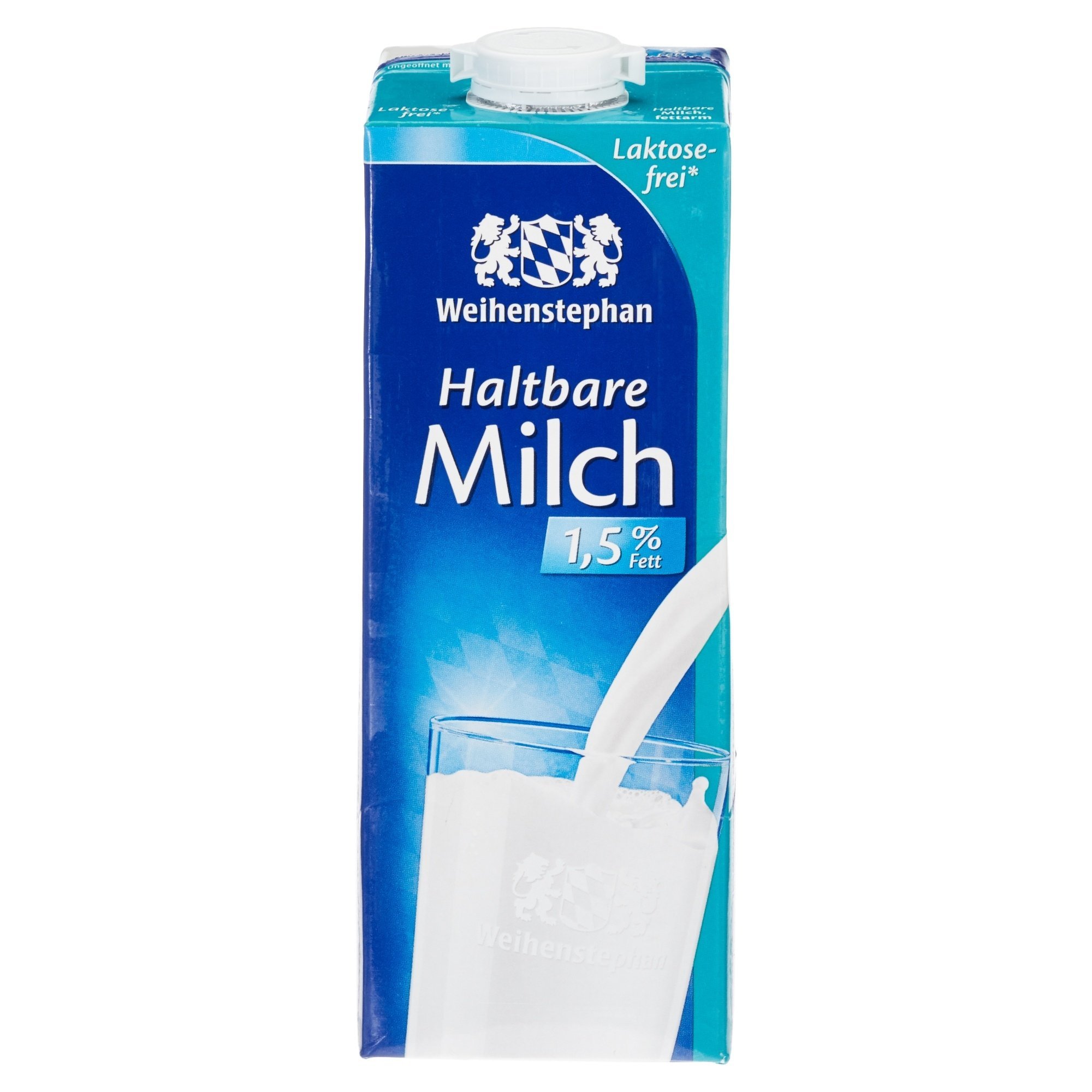 Weihenstephan Haltbare Milch Laktosefrei 1,5%, 12er Pack (12 x 1L)