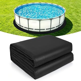 15Ft Round Pool Liner Pad for Above Ground Pool - Heavy Duty Pool Pad, Waterproof Under Pool Mat, Weed Barrier, Prevents Punctures & Extends Liner Life