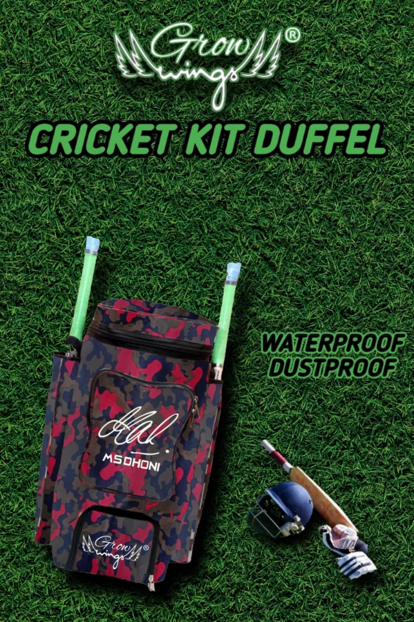 Grow wings Unique Edition Cricket Kit Bag (Red)-picture-14