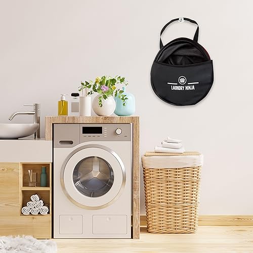 Miniatura 2 de Cesta de lavandería desplegable Laundry Ninja Stitch cesta plegable flexible que ahorra espacio con asas para una gestión definitiva de la ropa,