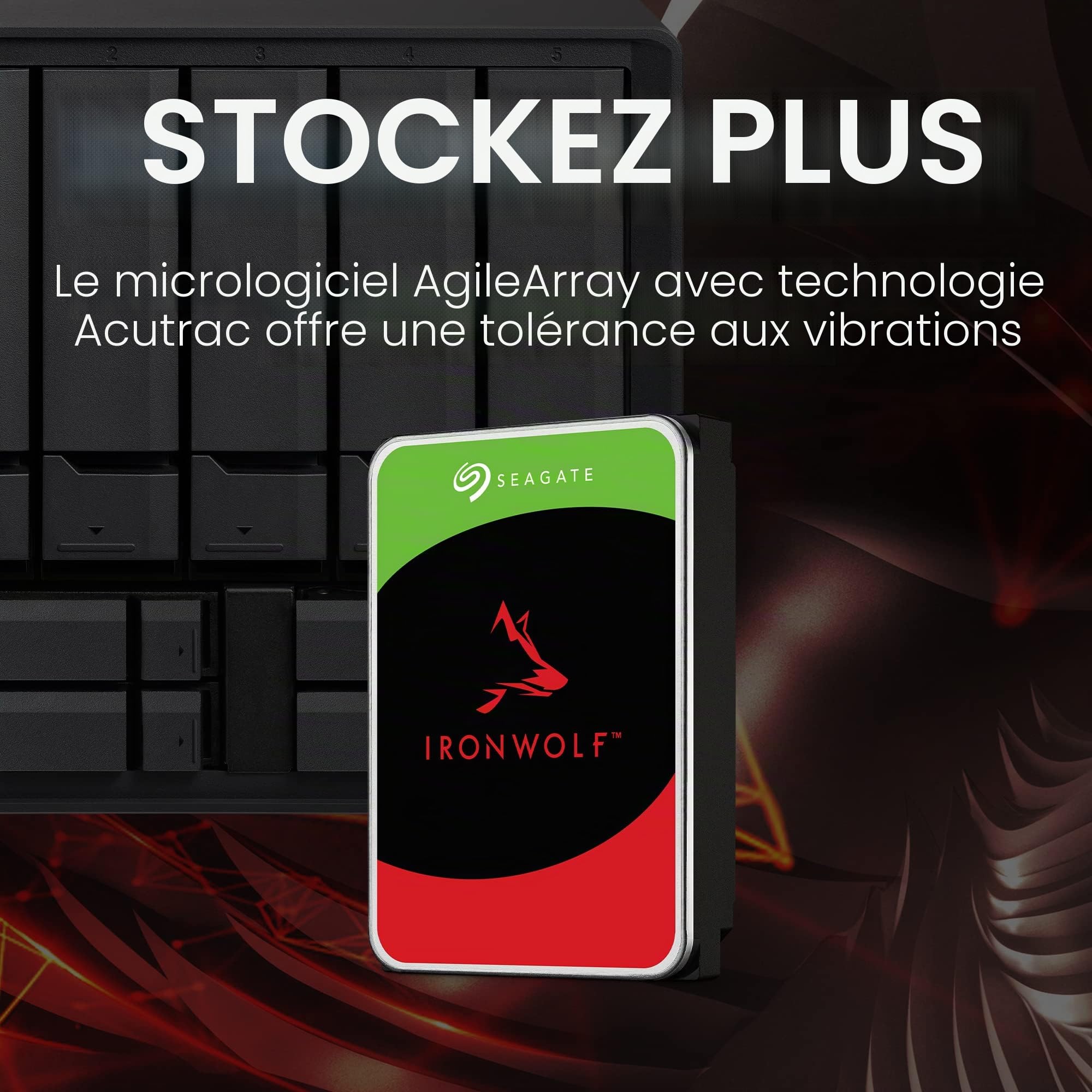 Seagate NAS HDD 6To IronWolf Disque dur mécanique