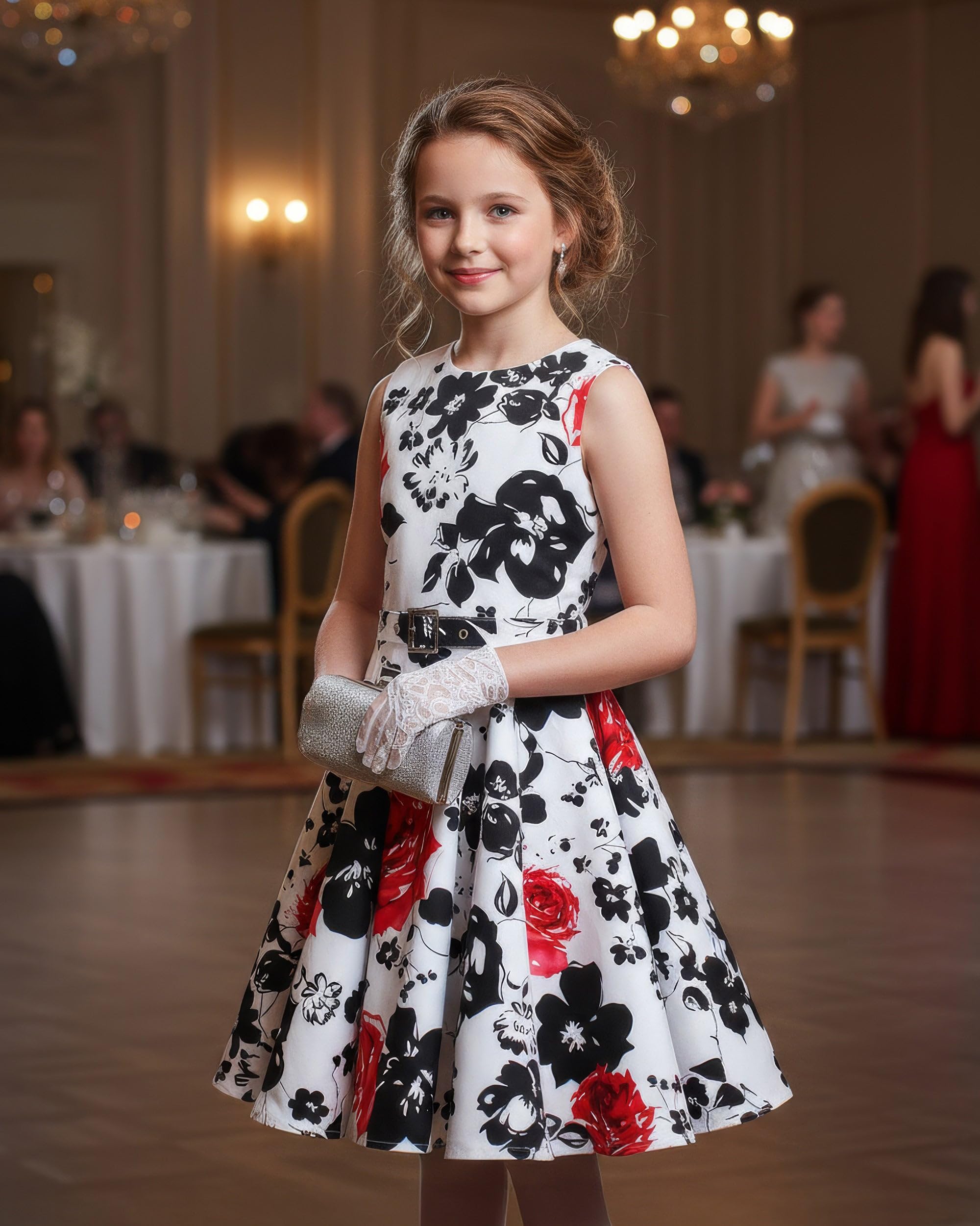 BlackButterfly Kinder 'Audrey' Vintage Kleid im 50er-Jahre-Stil