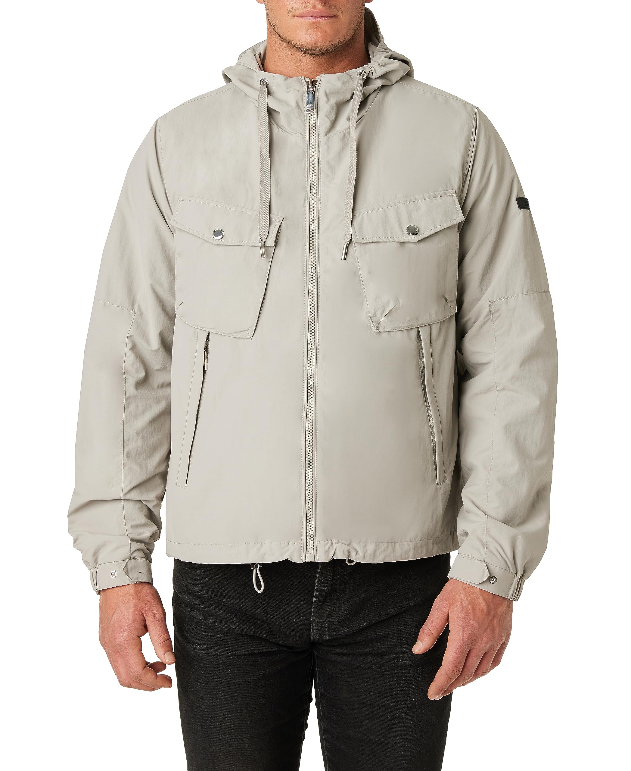 Photo 1 of Vince Camuto Men's Windbreak, Silver, XX-Large