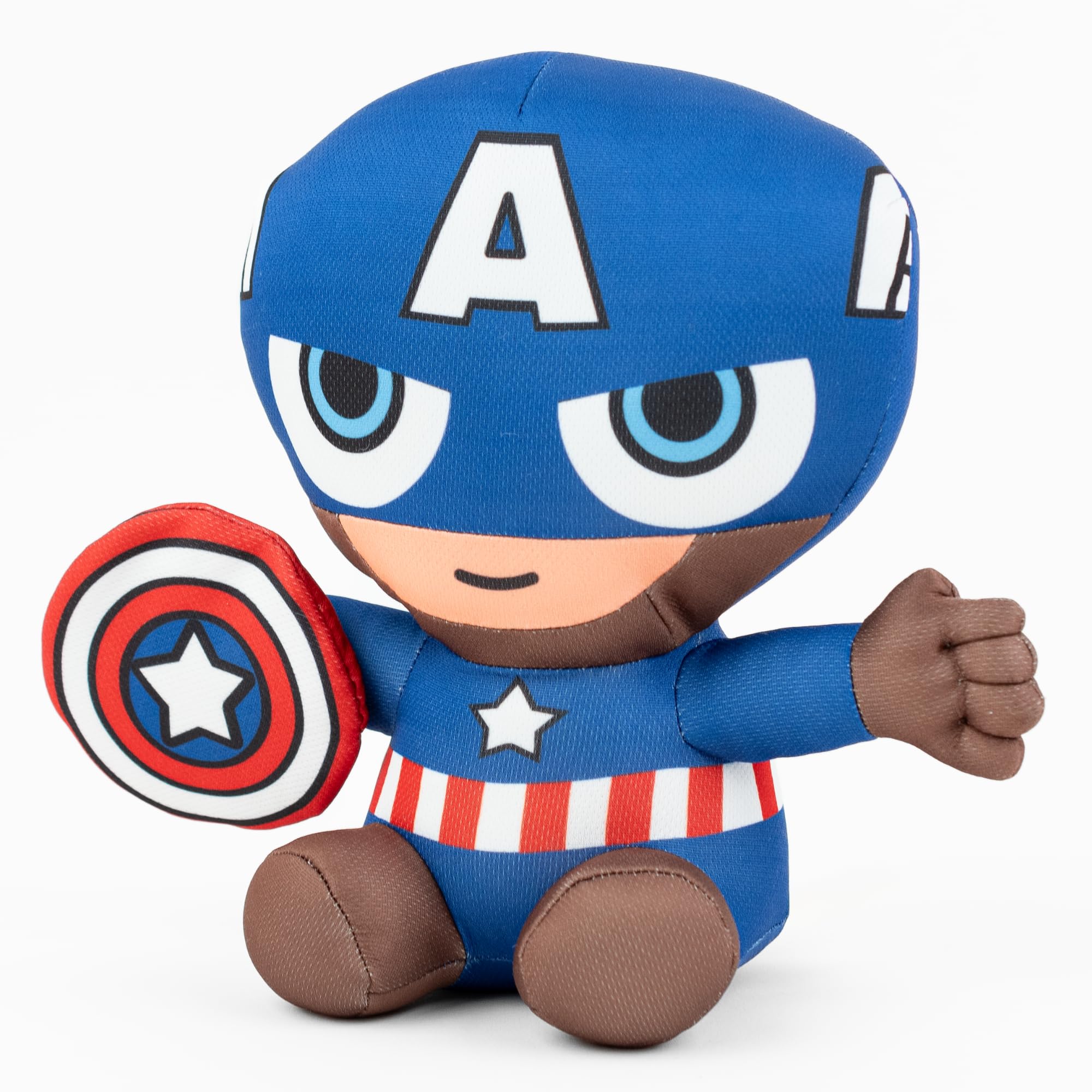 Mirada Marvel Captain America Soft Plush Toy – 22cm | Official Licensed Superhero Stuffed for Kids, Boys & Girls | Super Cuddly Character Toy for Fans | Perfect for Birthday Gifts/Christmas/Diwali 1