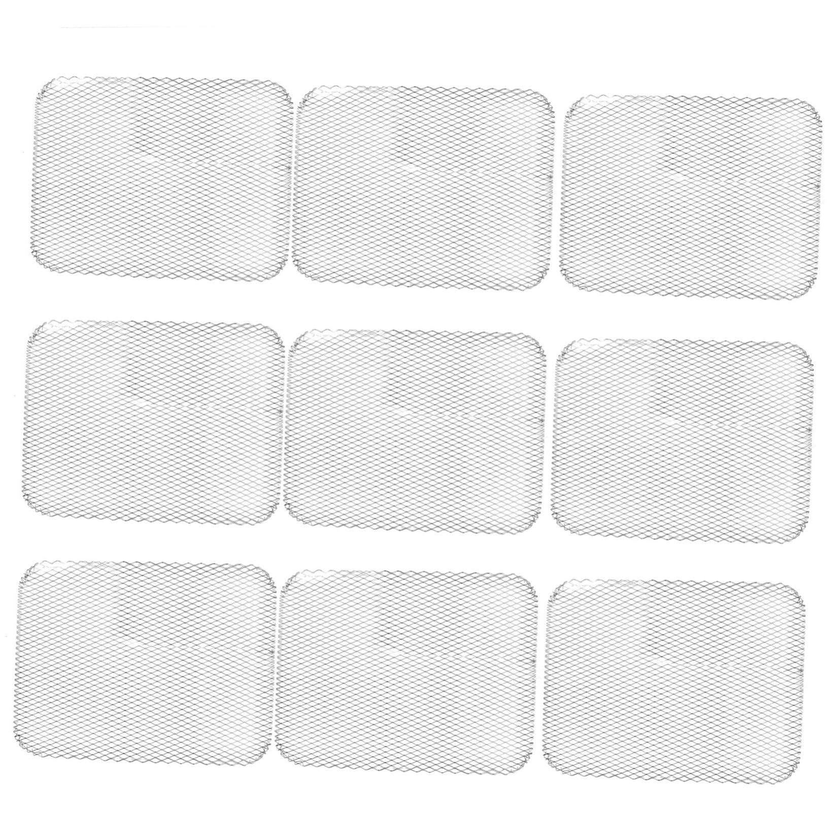 VICASKY 10pcs Disposable Bbq Grill Screen Aluminum Mesh Perfect for Baking Grilling