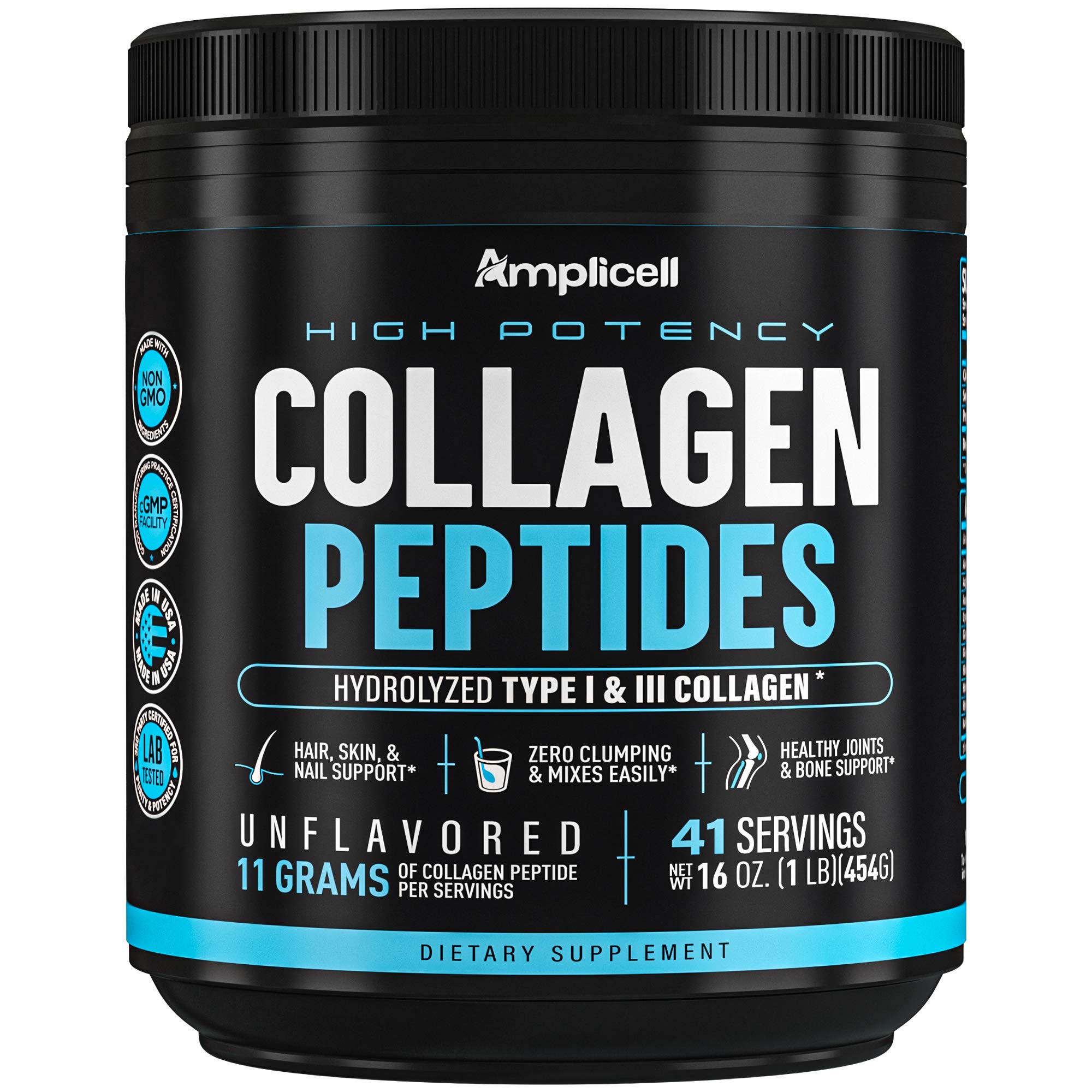 Buy Collagen Peptides 451g Hydrolyzed Collagen Powder Type 1 & Type