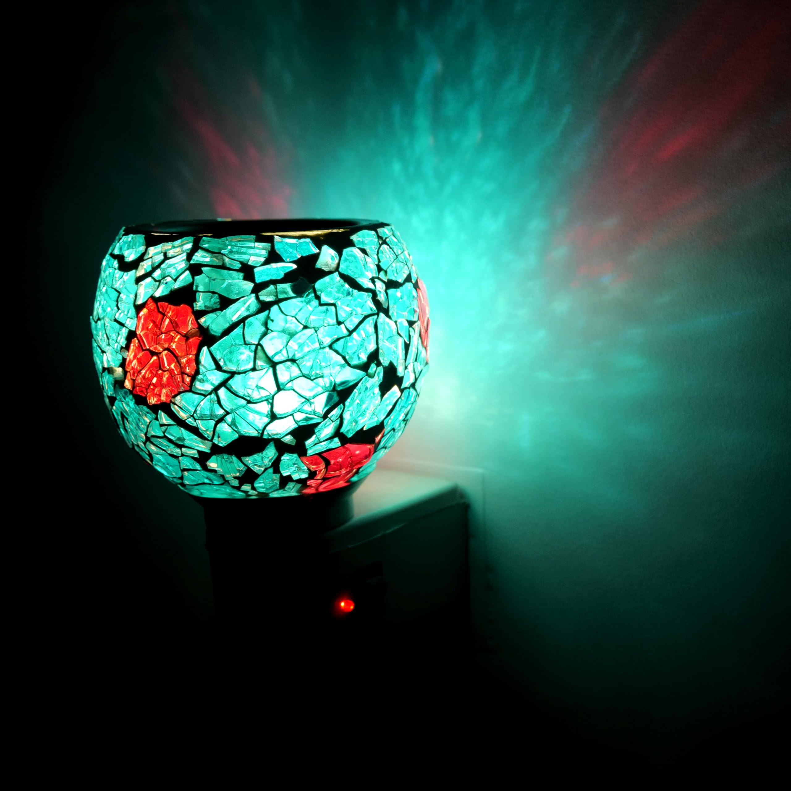 DECORDARBAR 012 Camphor Diffuser Burner/Kapoor dani Electrical Camphor/Ceramic Aroma Diffuser | Kapoor Dani Night Lamp Essential Oil Camphor Burner for Fragrance with Switch On/Off Button for Heating