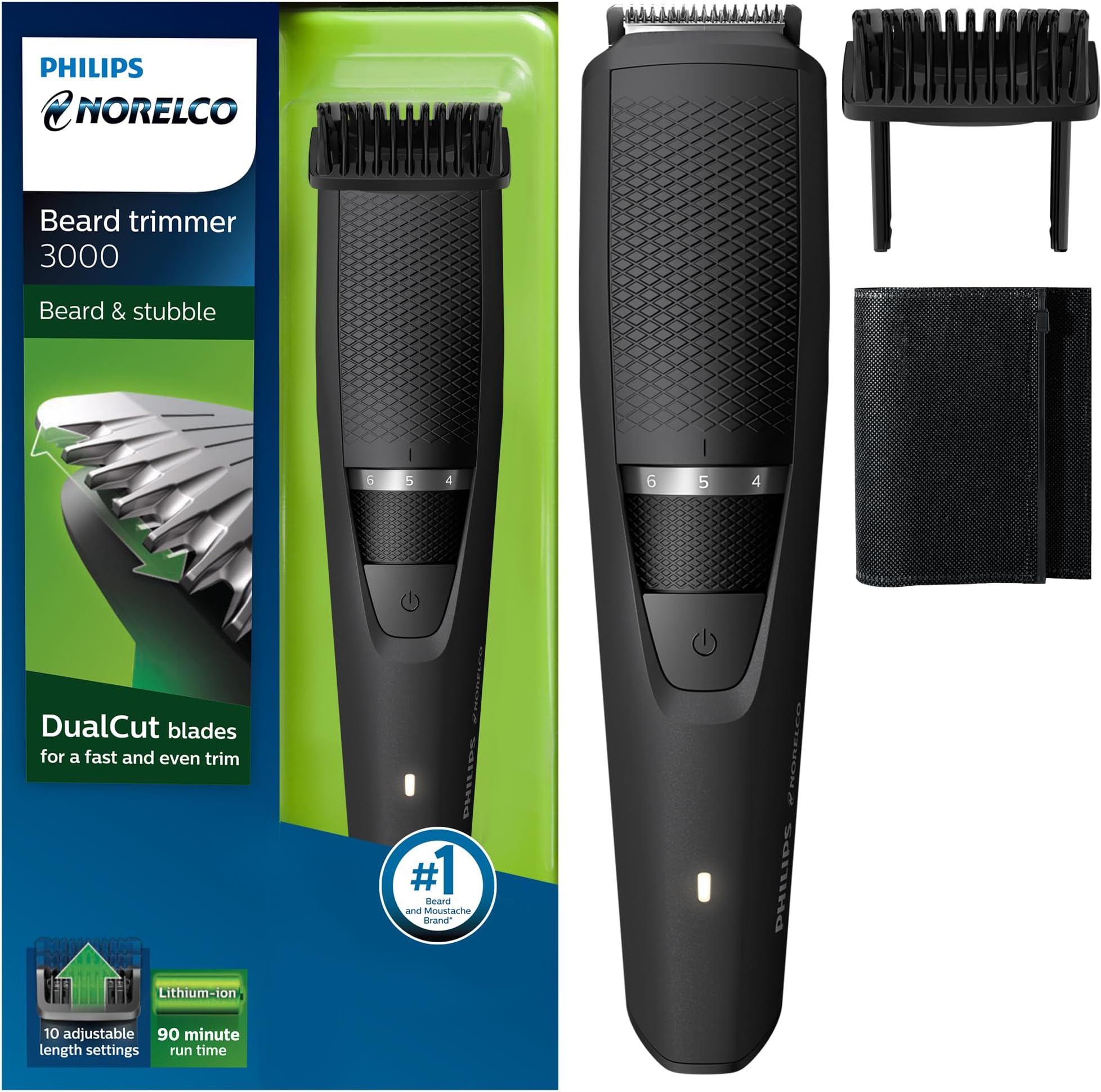 Philips Norelco Beard & Stubble Trimmer Series 3000 BT3210/41